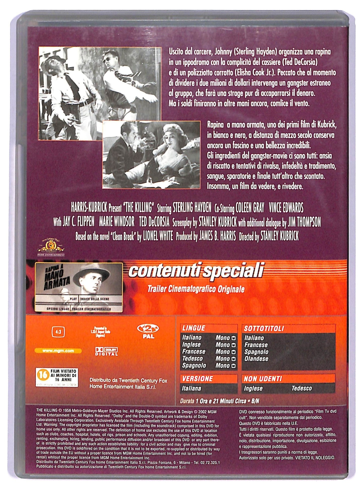 EBOND Rapina a mano armata EDITORIALE DVD D747804
