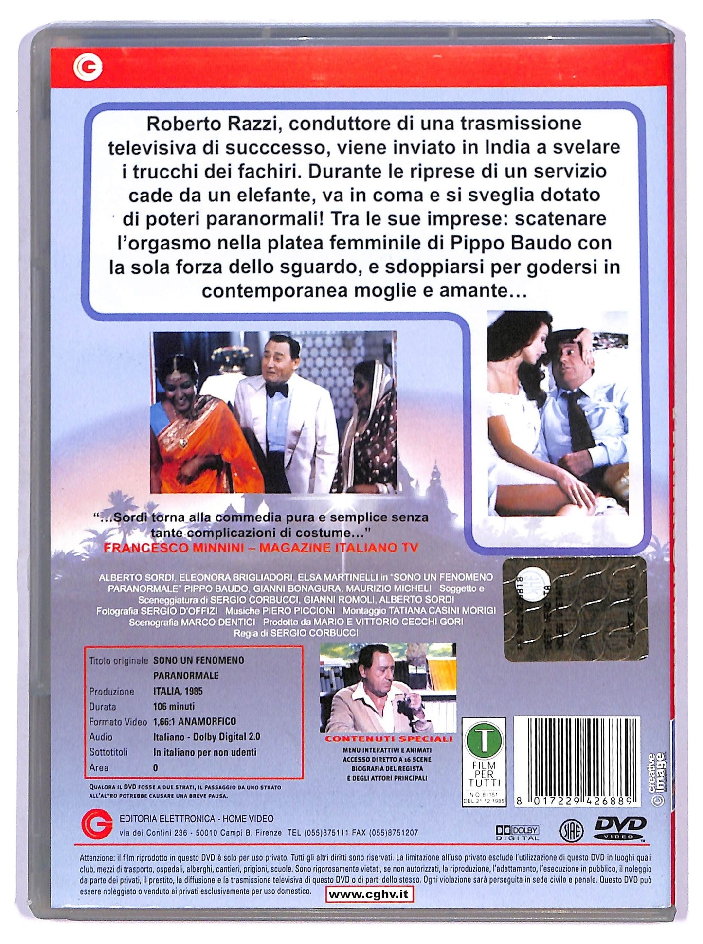 EBOND Sono Un Fenomeno Paranormale DVD D747806