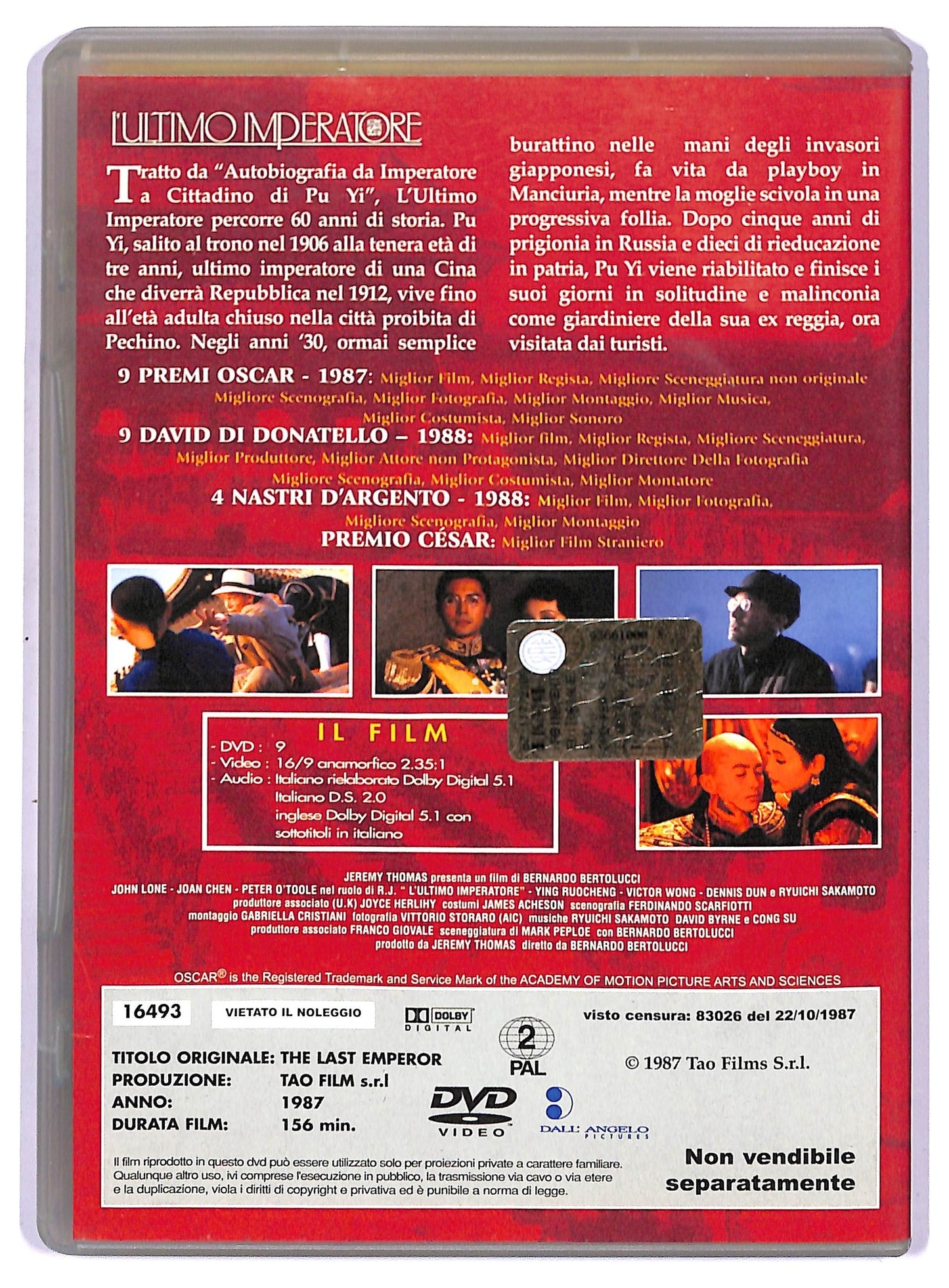 EBOND L'ultimo imperatore EDITORIALE DVD D747856