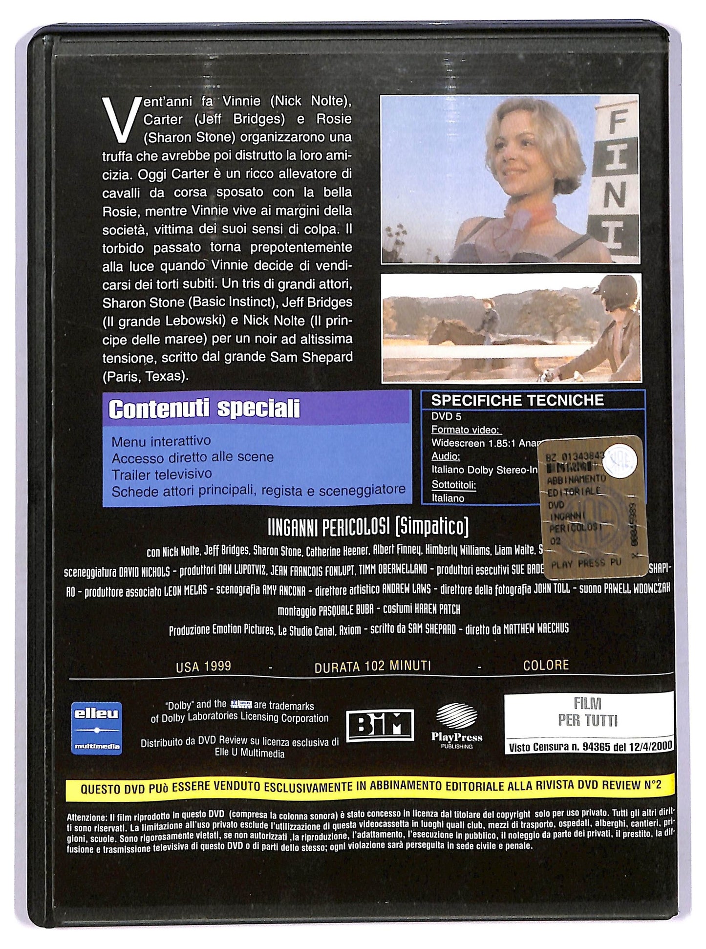 EBOND Inganni pericolosi EDITORIALE DVD D748111