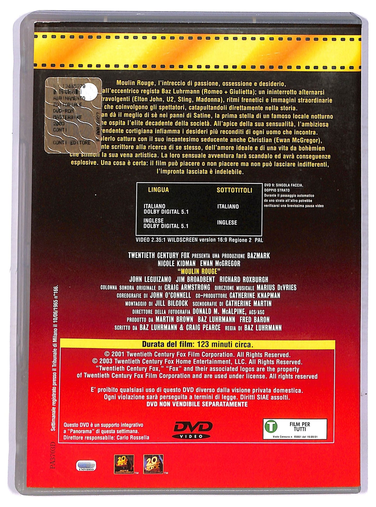 EBOND Moulin Rouge EDITORIALE DVD D748115