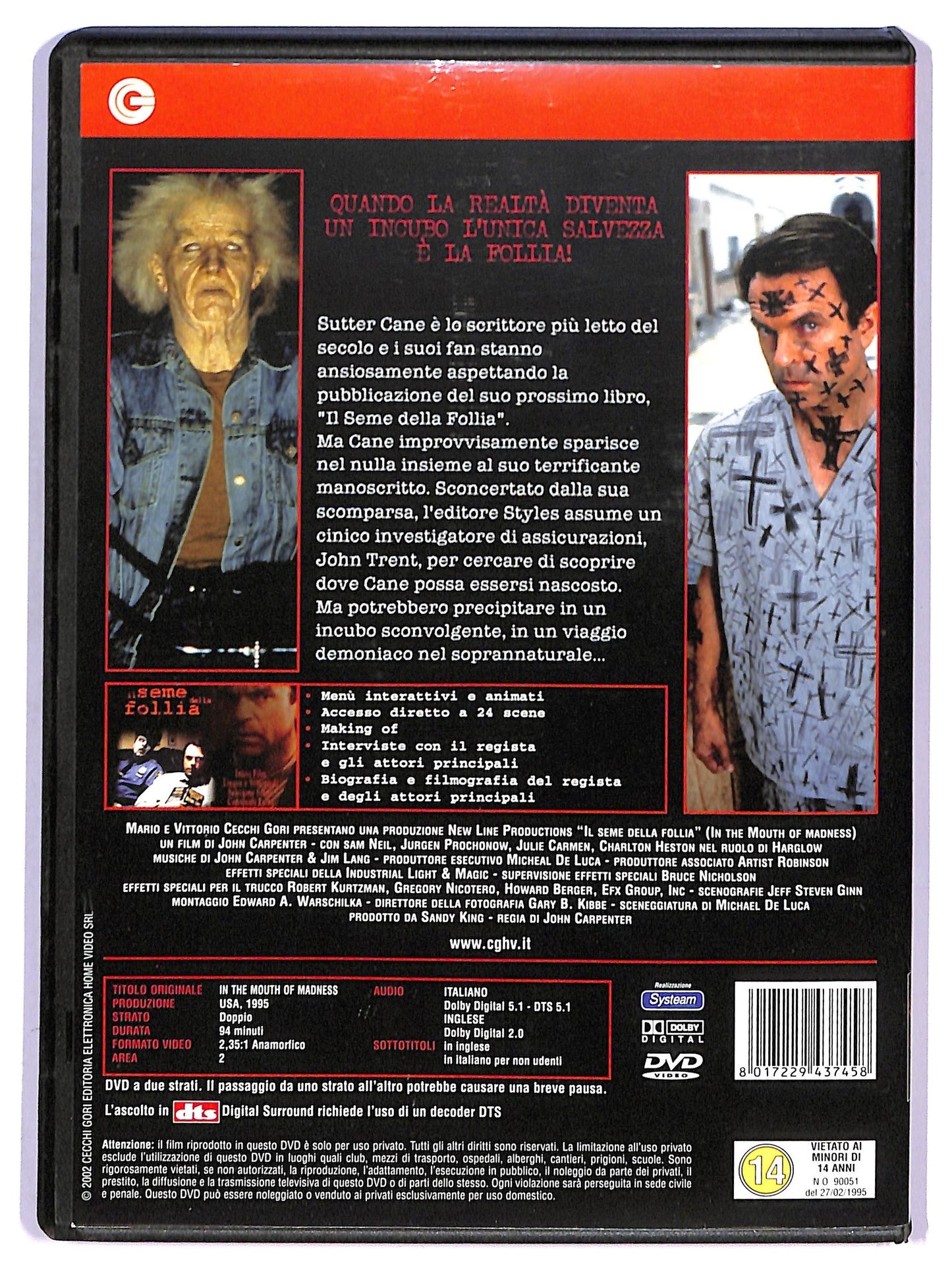 EBOND Il Seme Della Follia (film 1994) DVD D748406