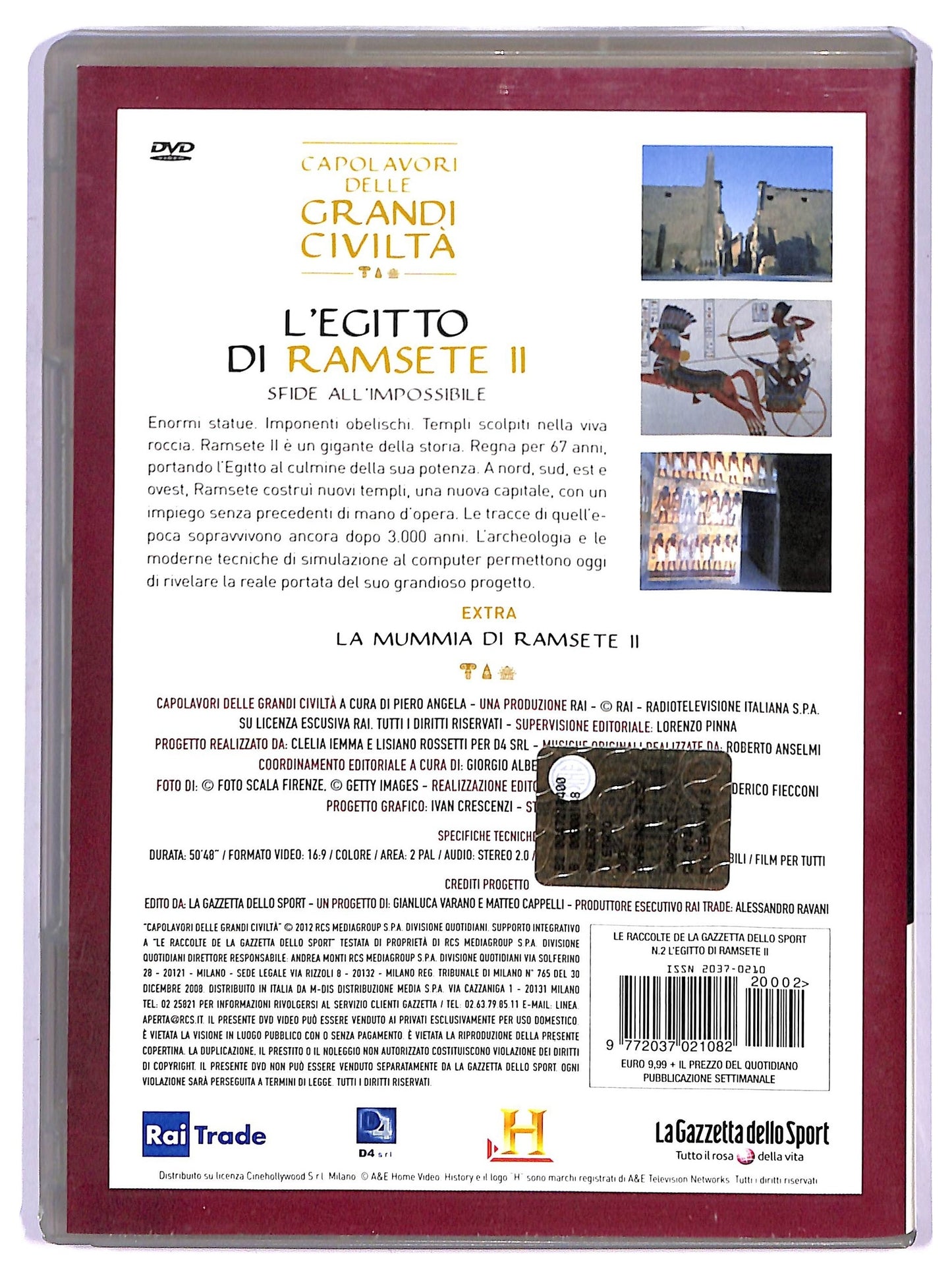 EBOND Capolavori Delle Grandi Civilta L'Egitto Di Ramsete II EDITORIALE DVD D748514