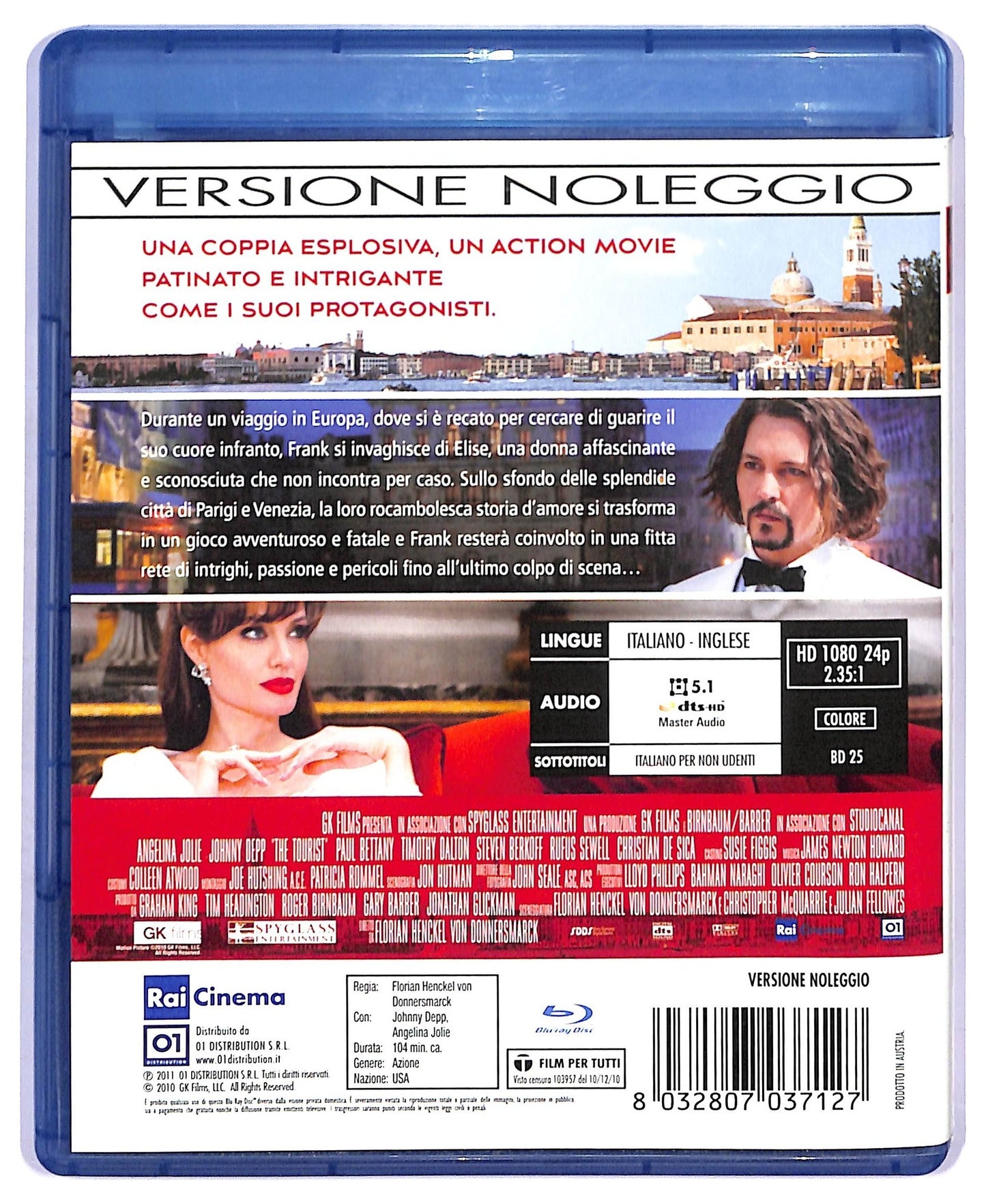 EBOND The Tourist NOLEGGIO BLURAY D748546