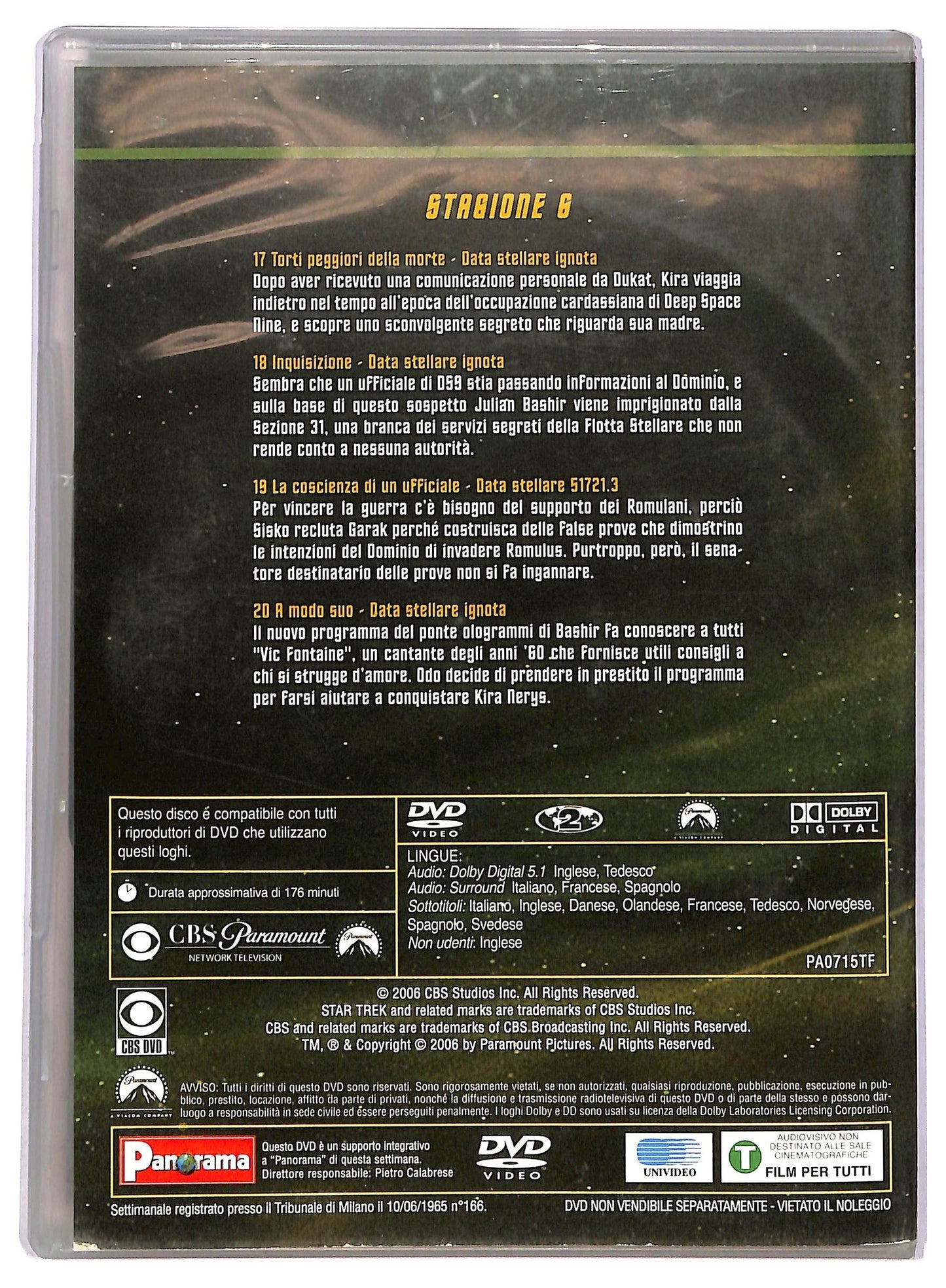 EBOND Star trek deep space nine stagione 6 disco 5 EDITORIALE DVD D748711
