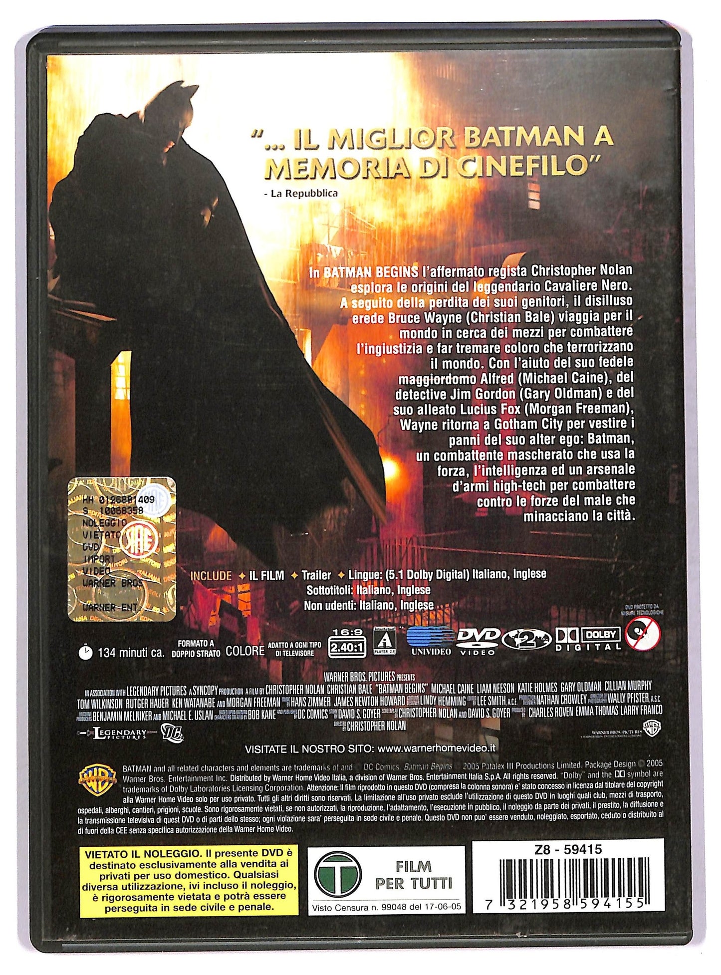 EBOND Batman Begins DVD D748721