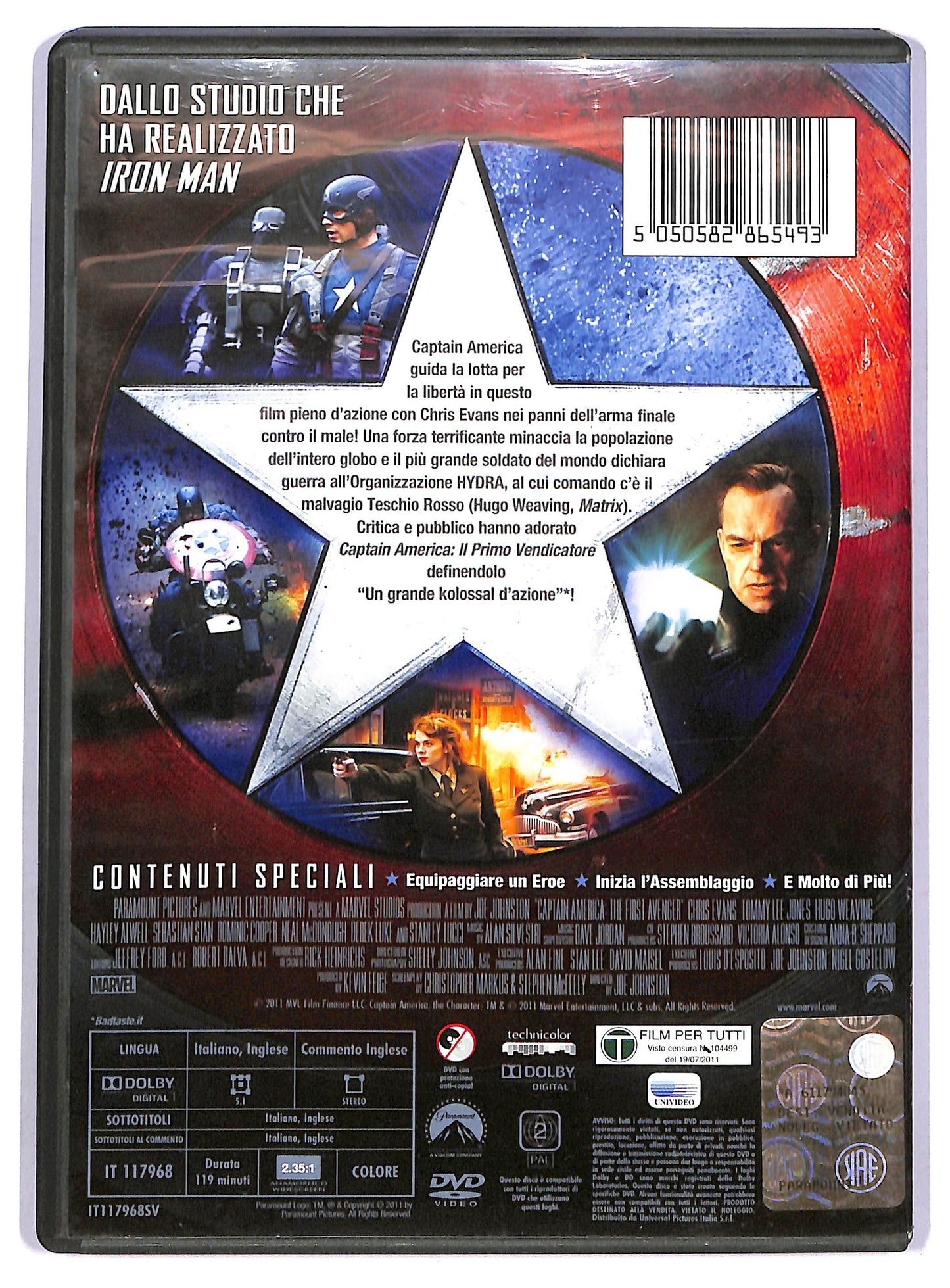 EBOND Captain America - Il Primo Vendicatore DVD D748728