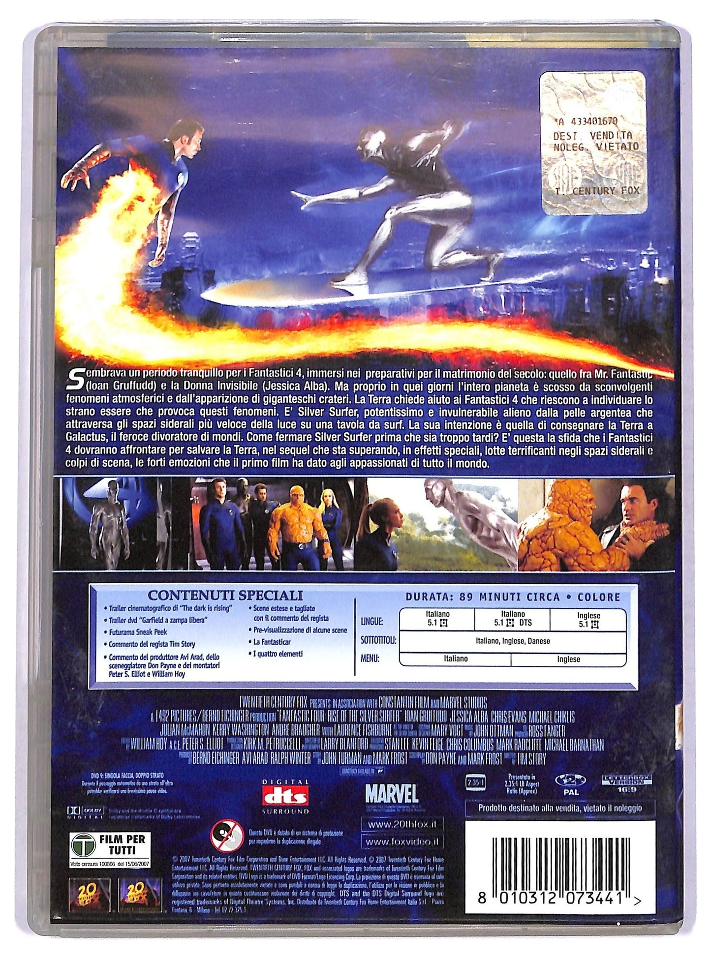 EBOND i fantastici 4 e silver surfer DVD D748736