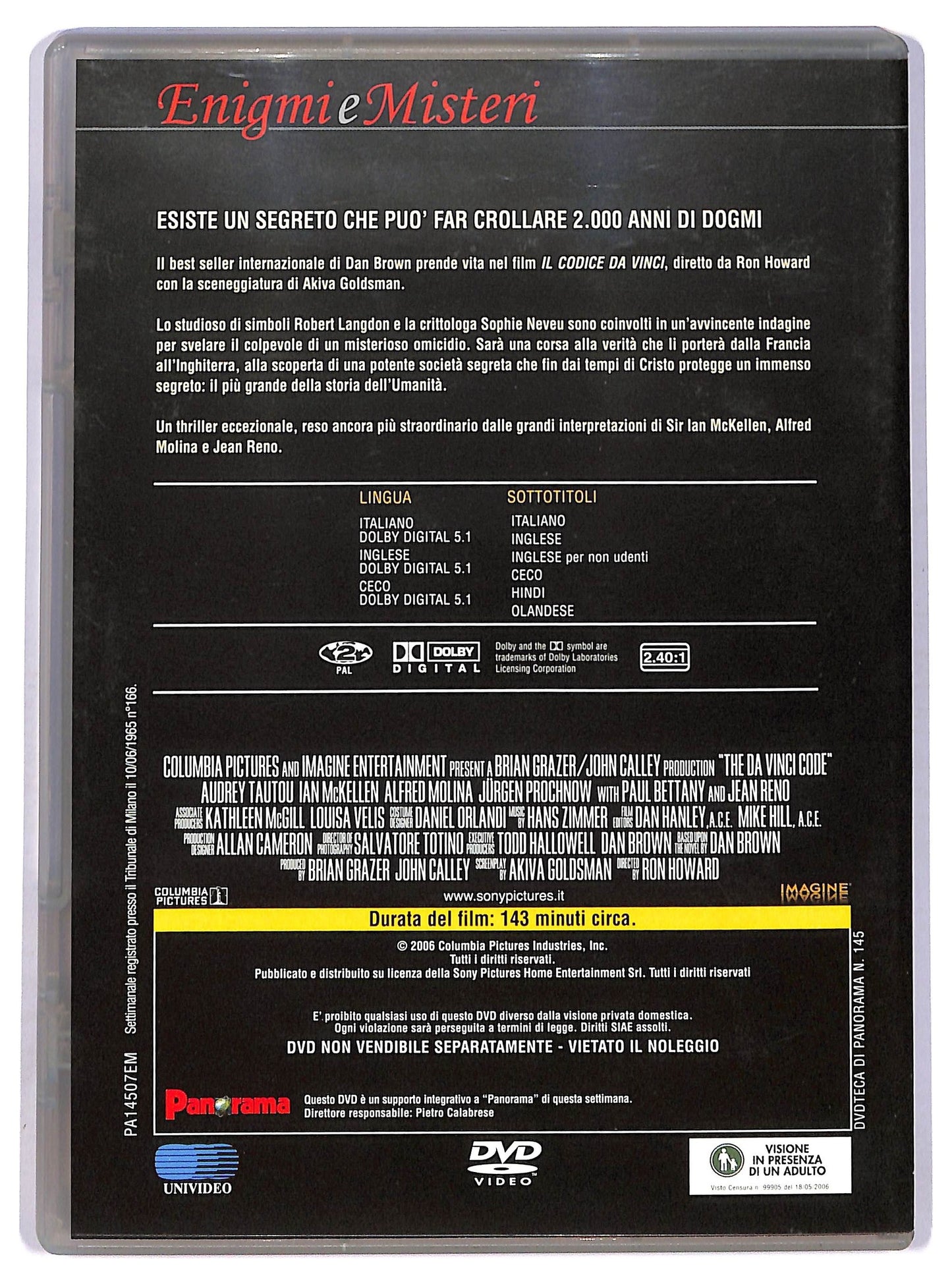 EBOND Il codice Da Vinci EDITORIALE DVD D748827