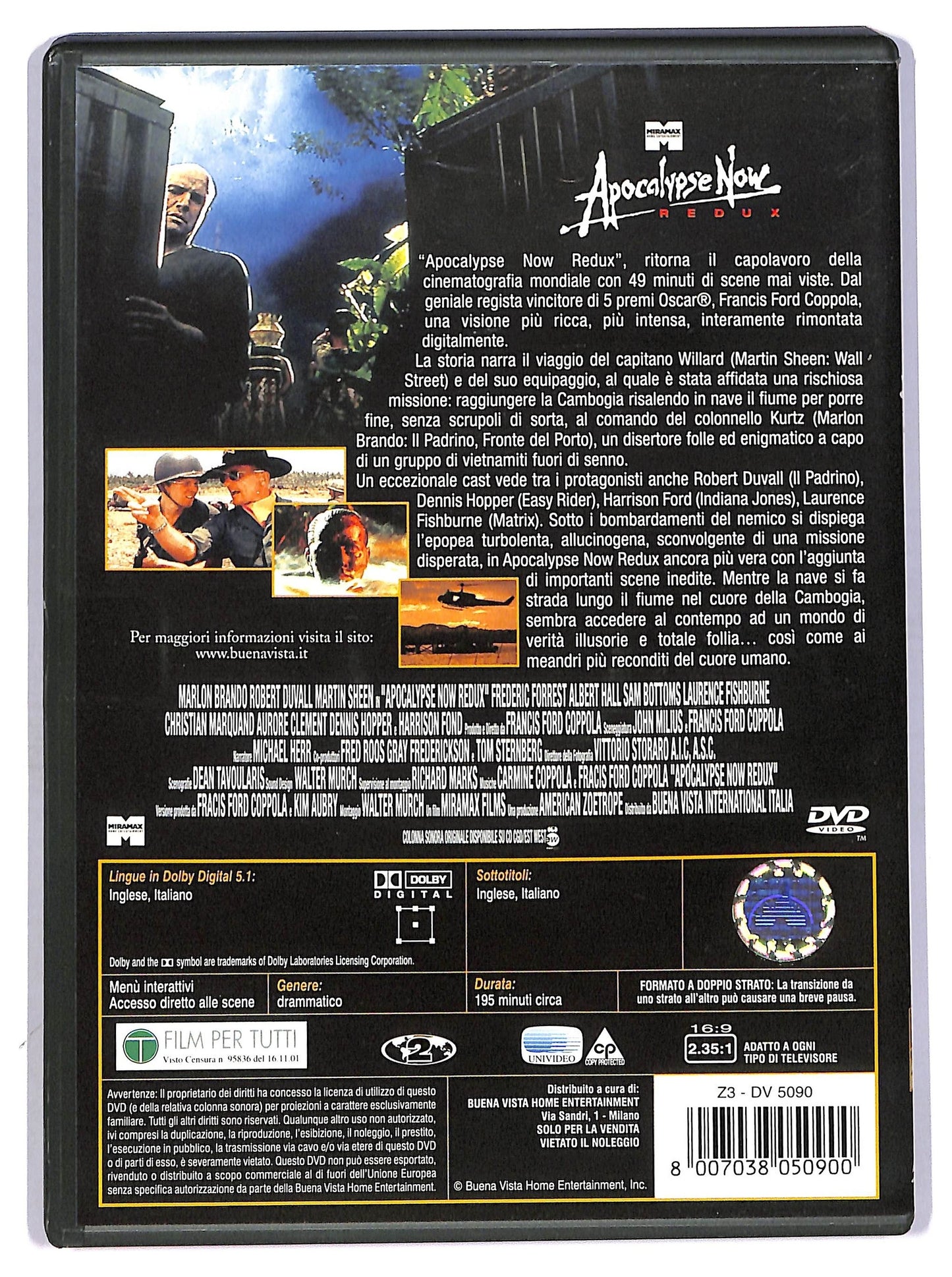 EBOND Apocalypse Now redux DVD D748924
