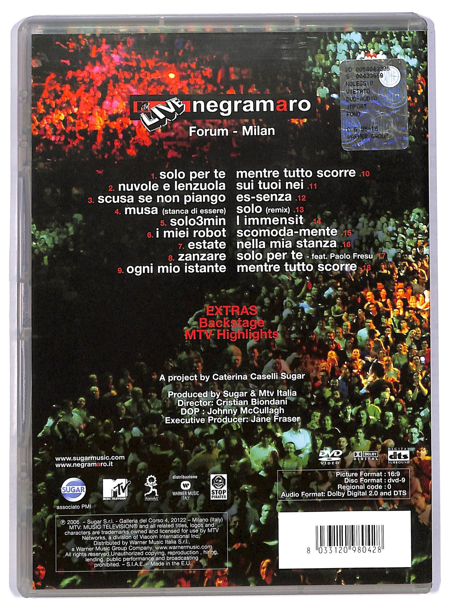 EBOND Negramaro - MTV live DVD D748949