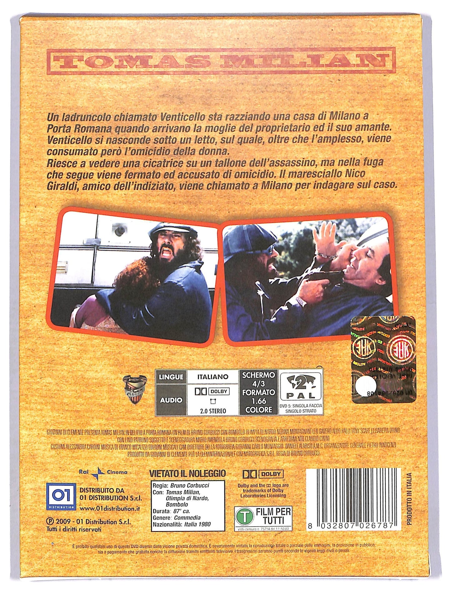 EBOND Delitto a Porta Romana Slipcase DVD SLIM D749059