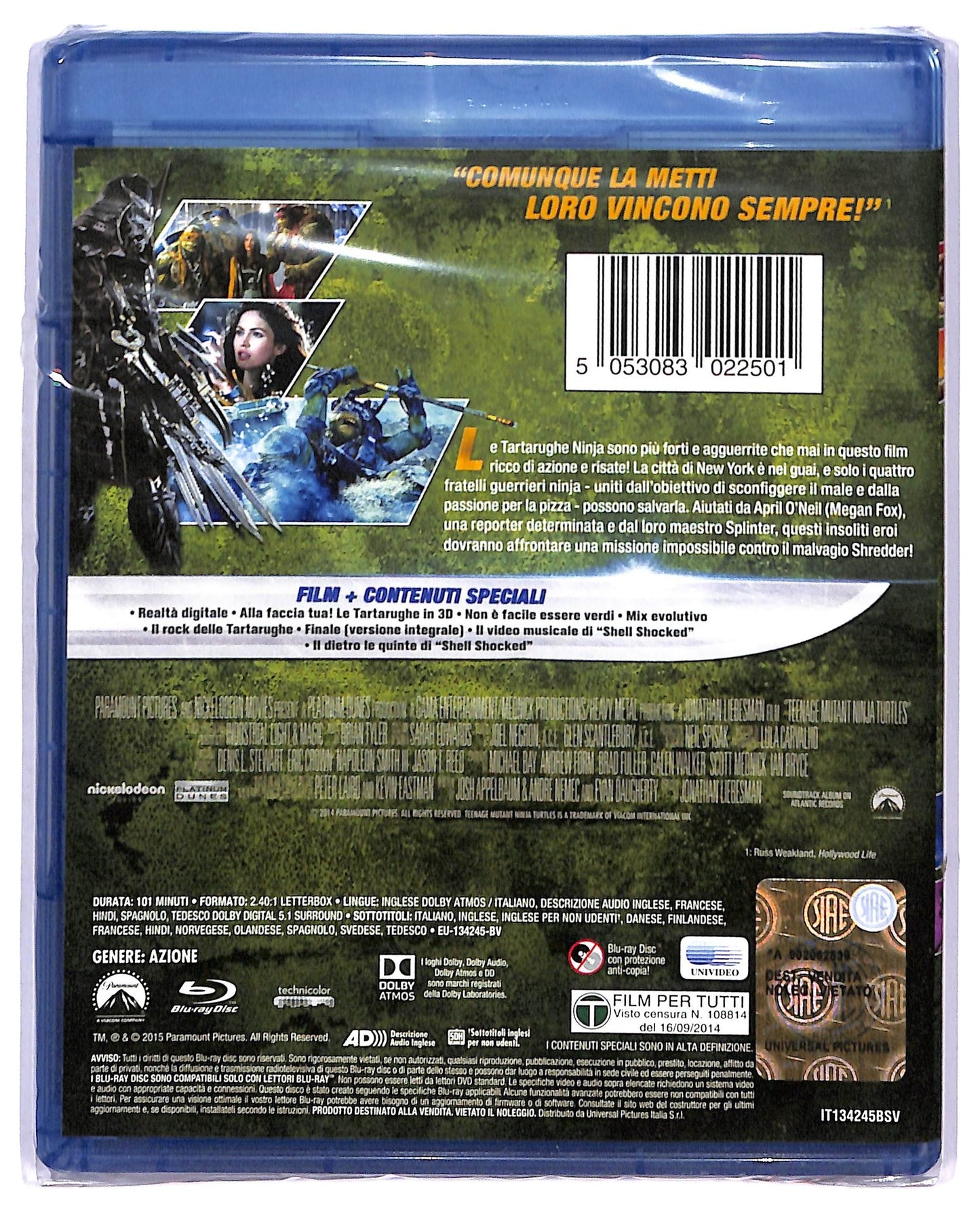 EBOND Tartarughe Ninja BLURAY BLURAY BLURAY D749232