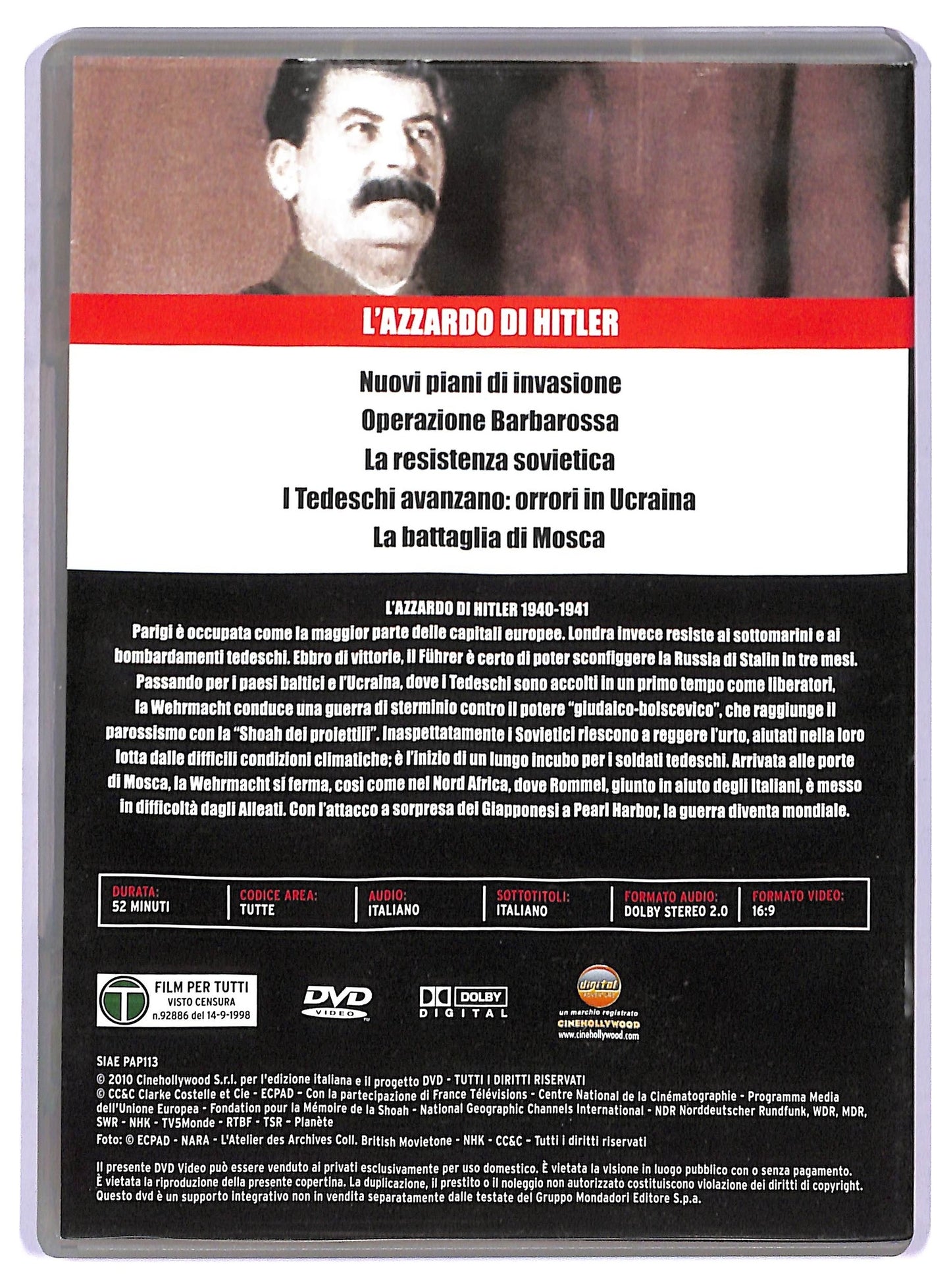 EBOND L'azzardo di Hitler - apocalypse la seconda guerra mondiale EDITORIALE DVD D749327
