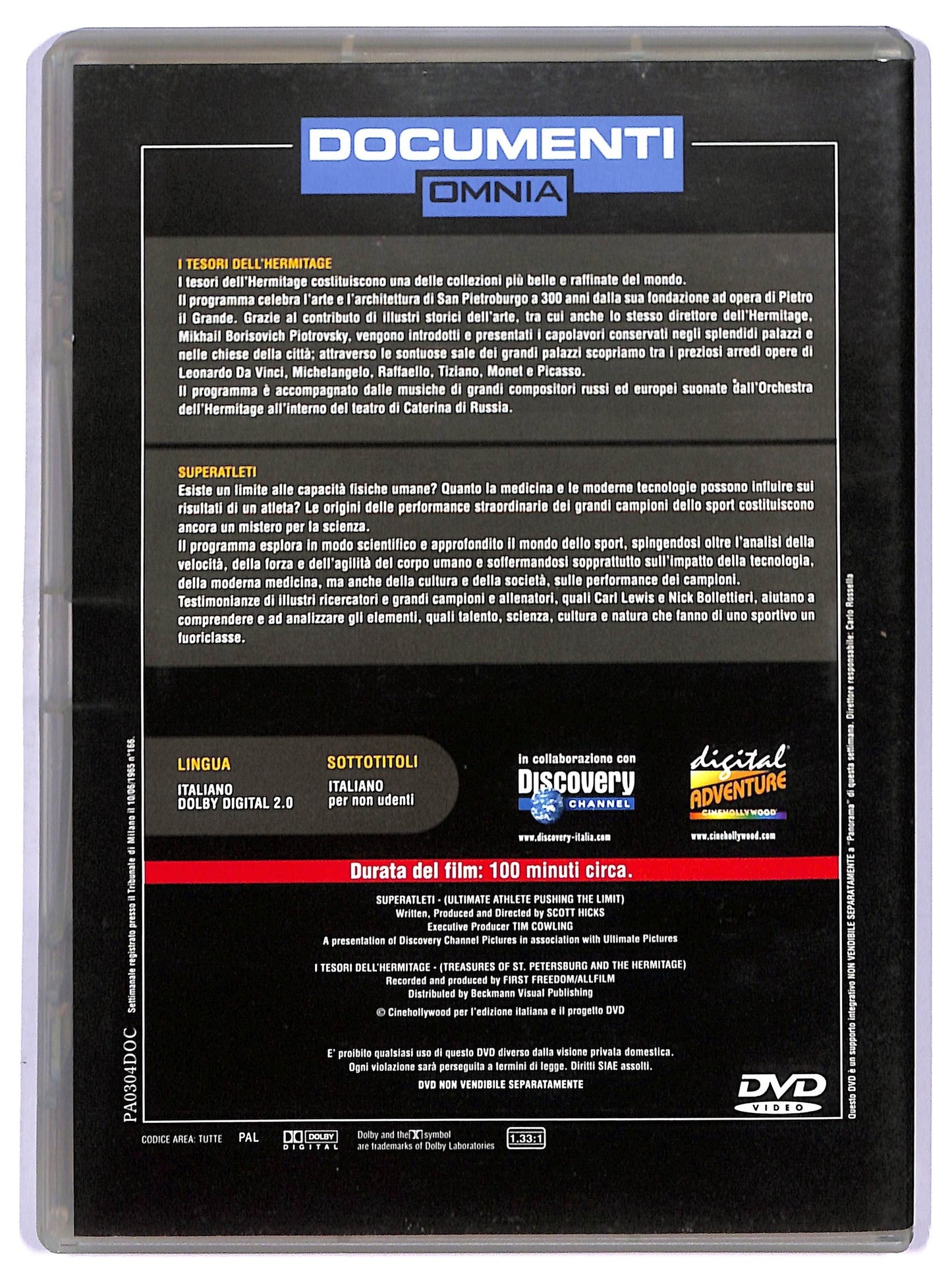 EBOND Documenti 2004 - I tesori Dell'Hermitage - Superatleti EDITORIALE DVD D749341