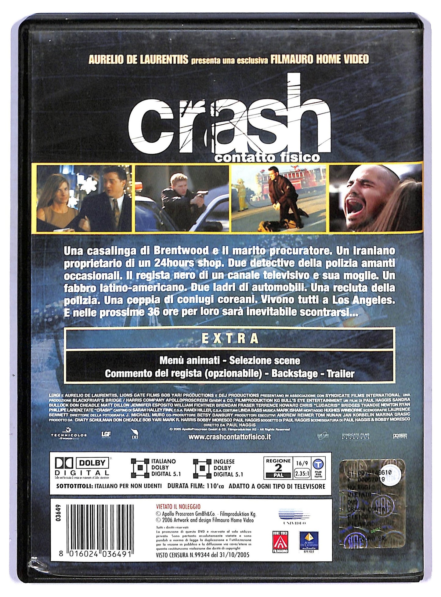 EBOND Crash - Contatto fisico DVD D749505