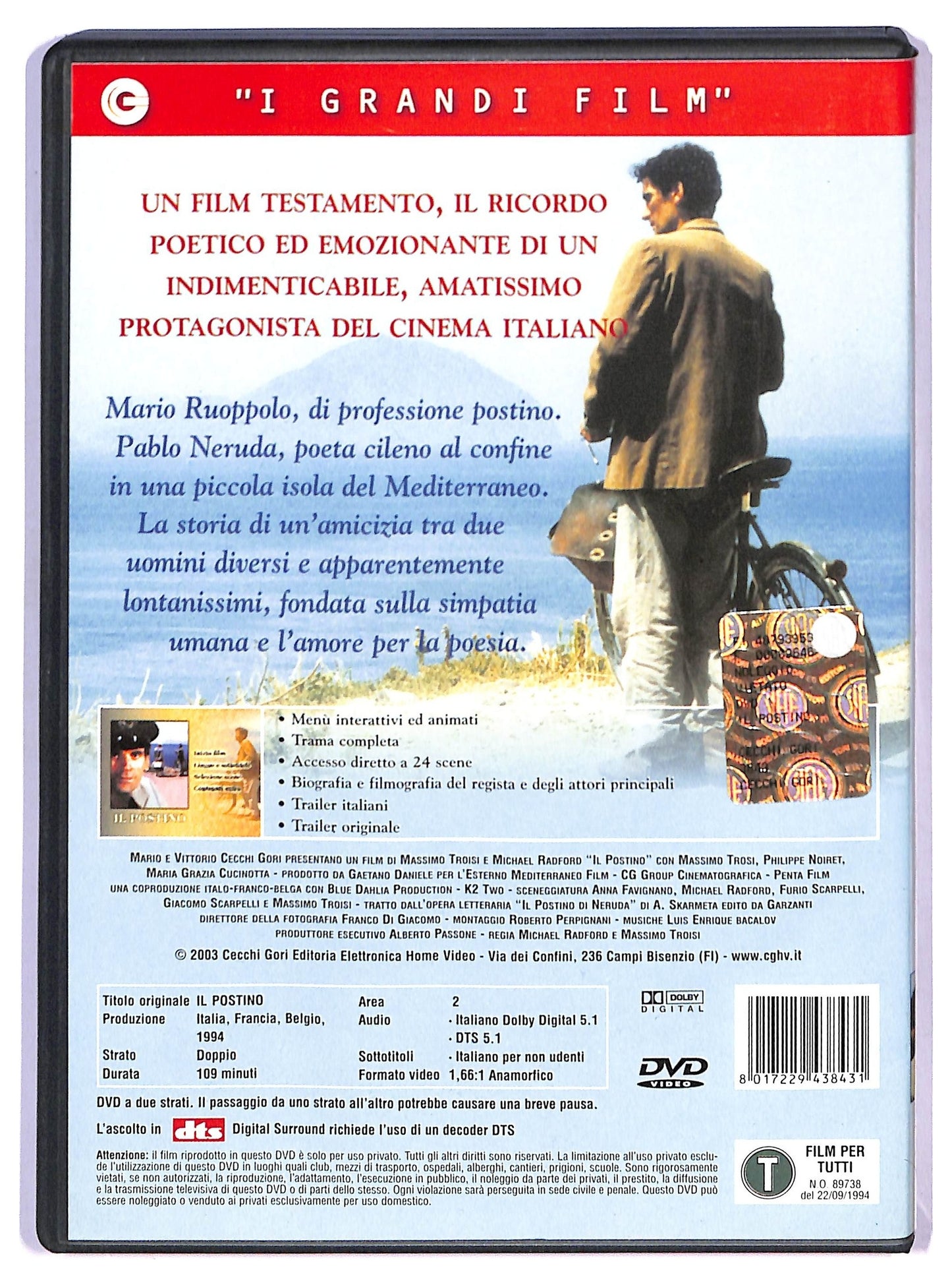 EBOND Il Postino DVD D749716