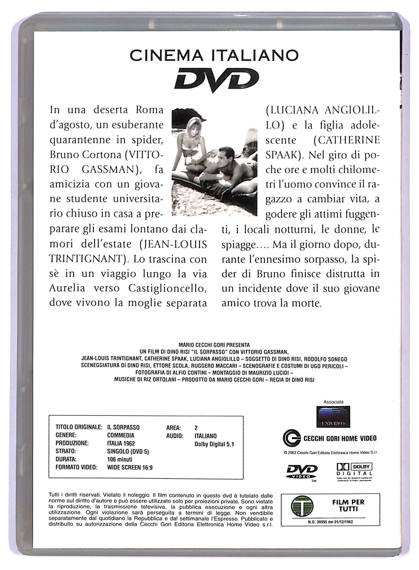 EBOND Il sorpasso EDITORIALE DVD D749719