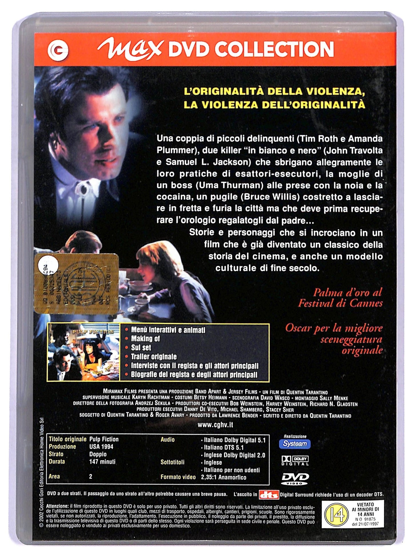 EBOND Pulp Fiction DVD D749747