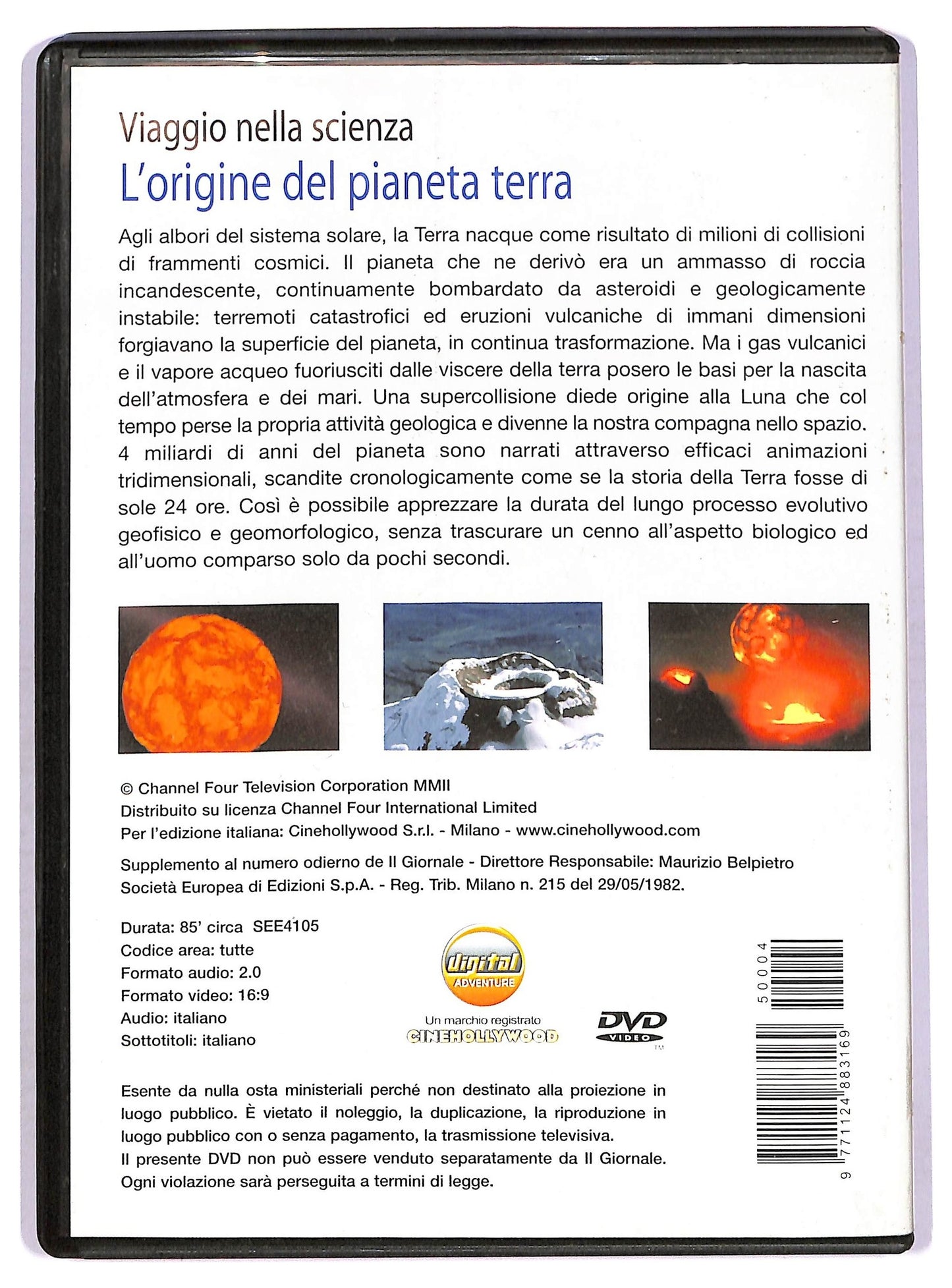 EBOND L'origine del pianeta terra vol.4 EDITORIALE DVD D749906