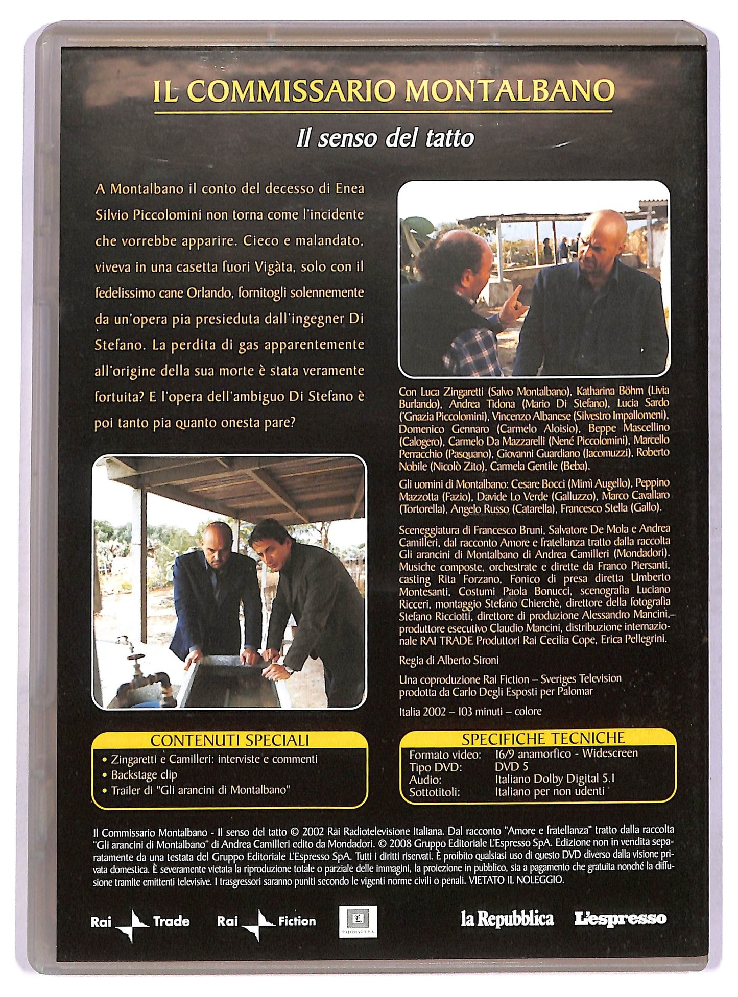 EBOND Il Senso Del Tatto Il Commissario Montalbano Vol.7 EDITORIALE DVD D749908