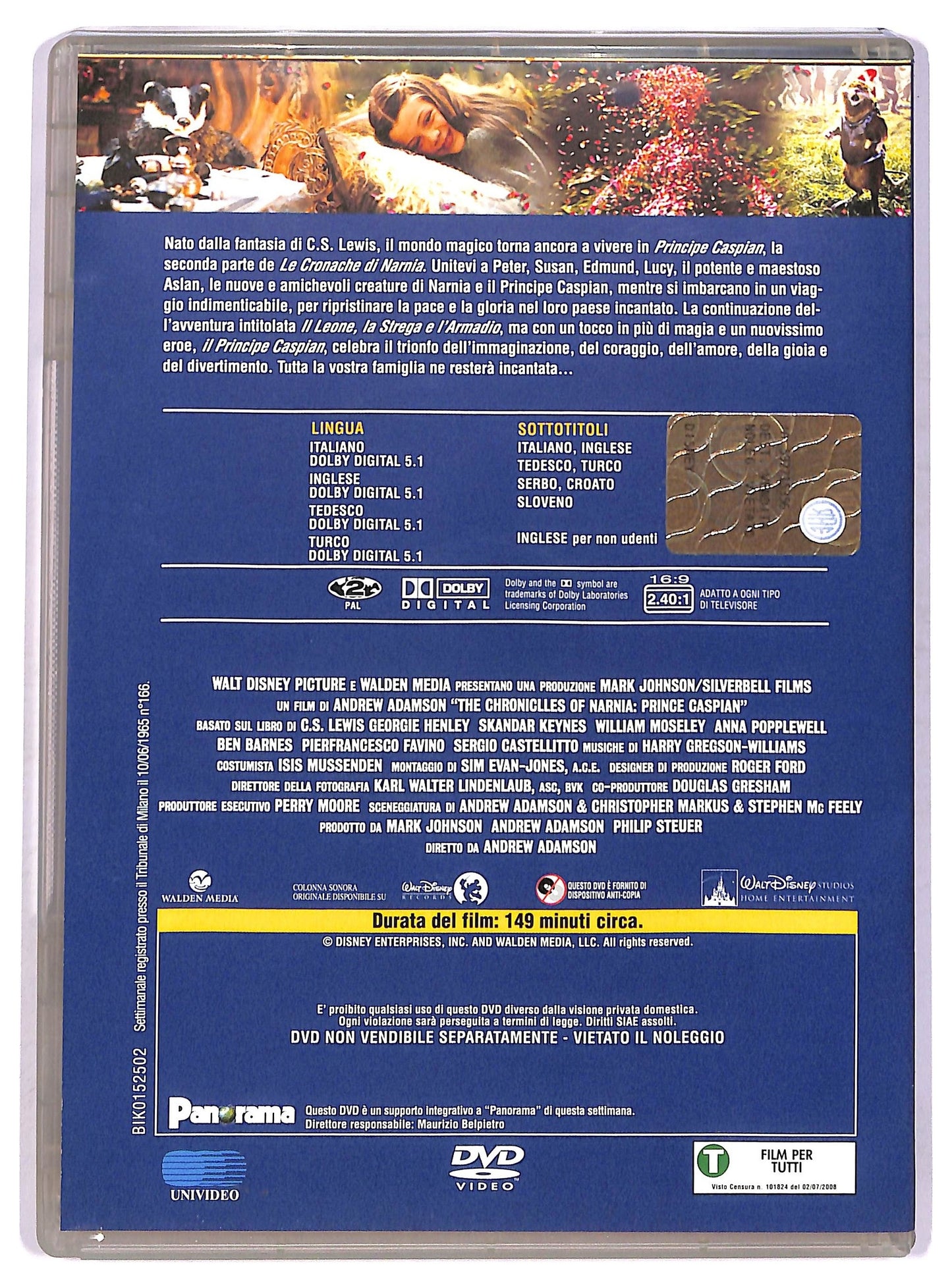 EBOND Le cronache di Narnia - Il principe Caspian EDITORIALE DVD D749951