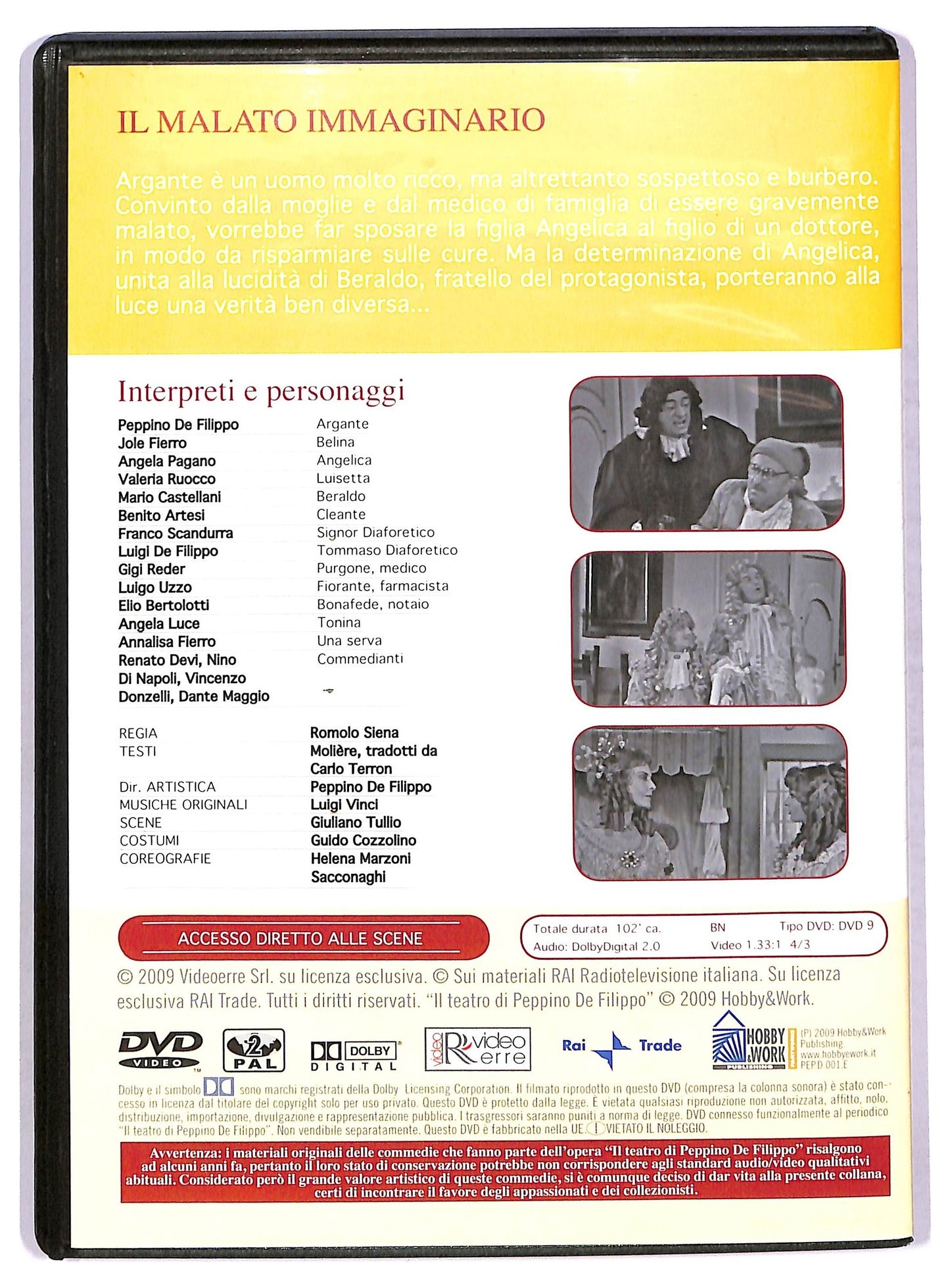 EBOND Il malato immaginario EDITORIALE DVD D750027