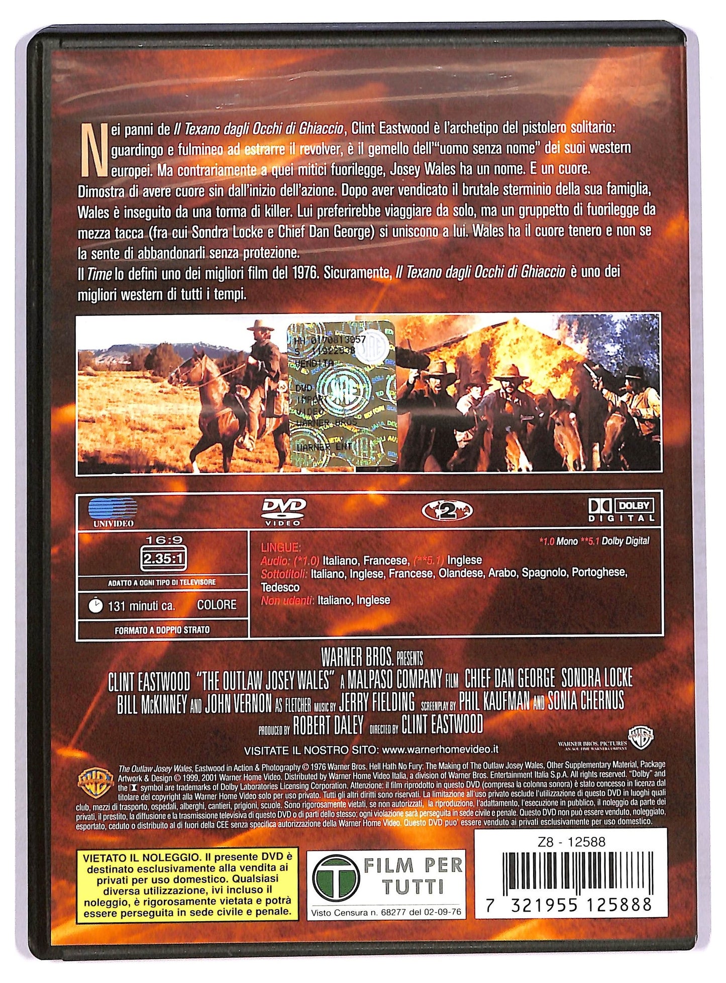 EBOND Clint Eastwood Collection - Il texano dagli occhi di ghiaccio DVD D750060