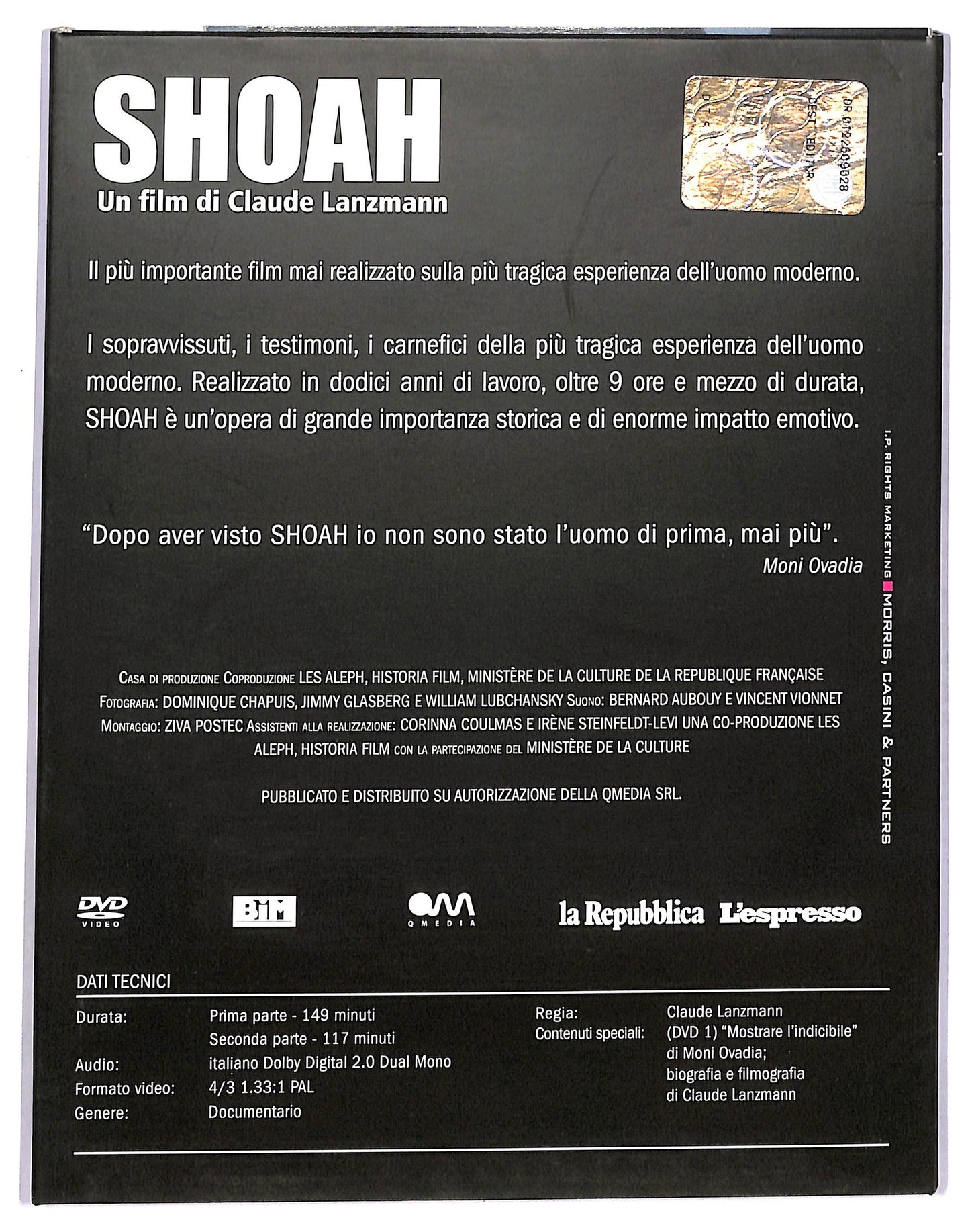 EBOND Shoah primo periodo EDITORIALE DVD D750111