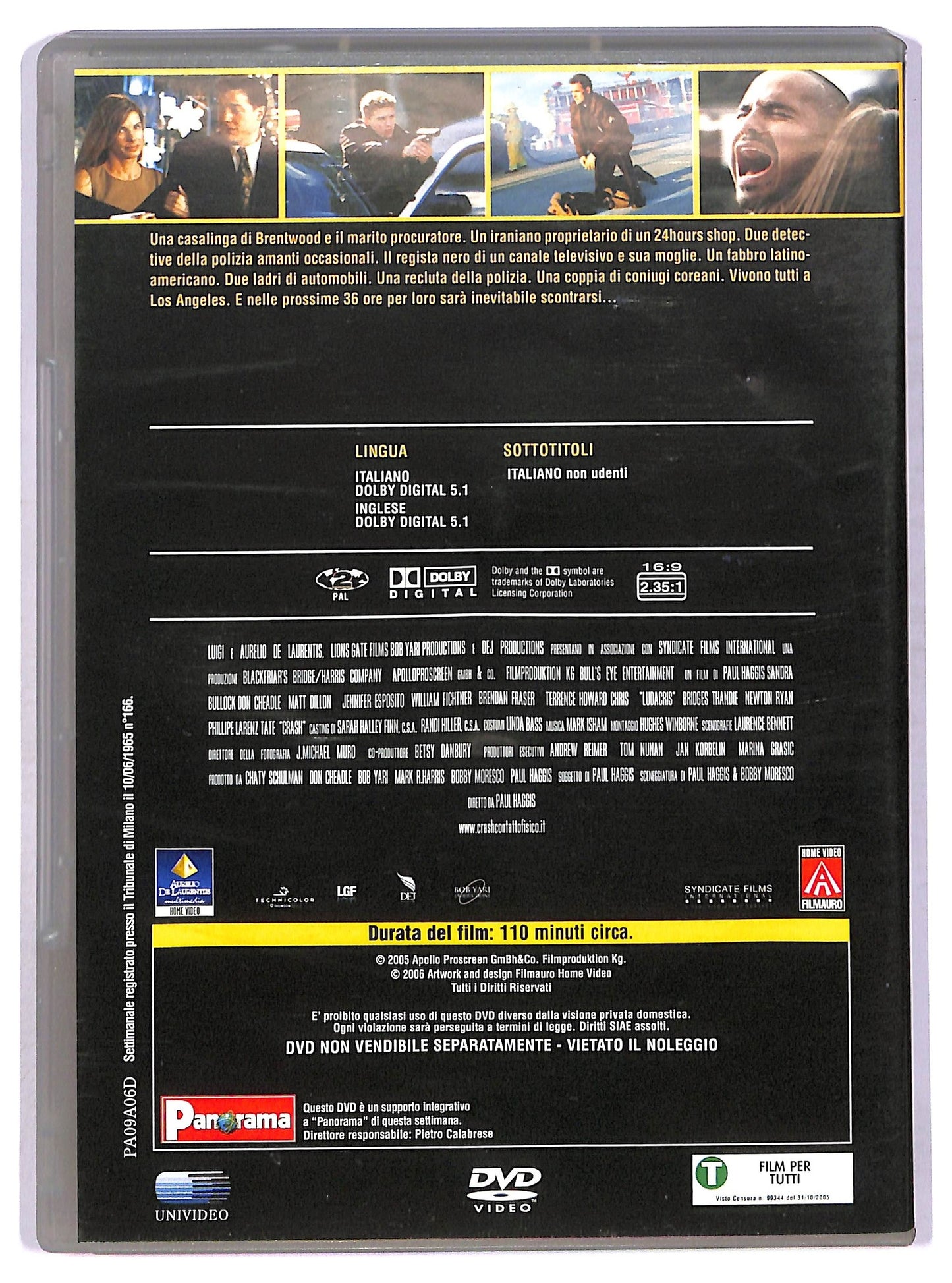 EBOND Crash - Contatto fisico EDITORIALE DVD D750119