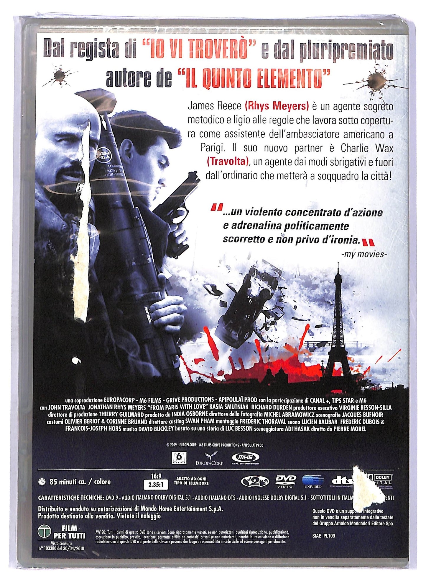 EBOND From Paris with Love EDITORIALE DVD D750250