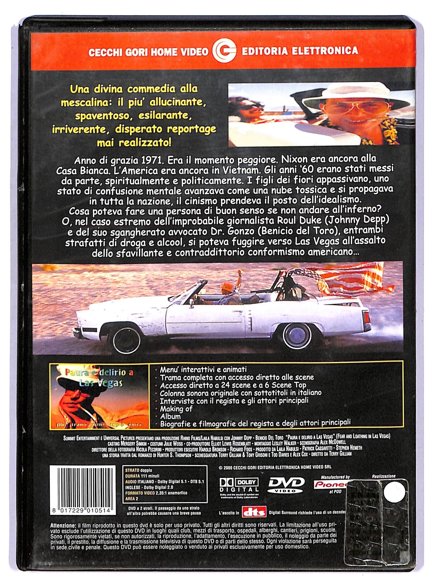 EBOND Paura e delirio a Las Vegas DVD D750358