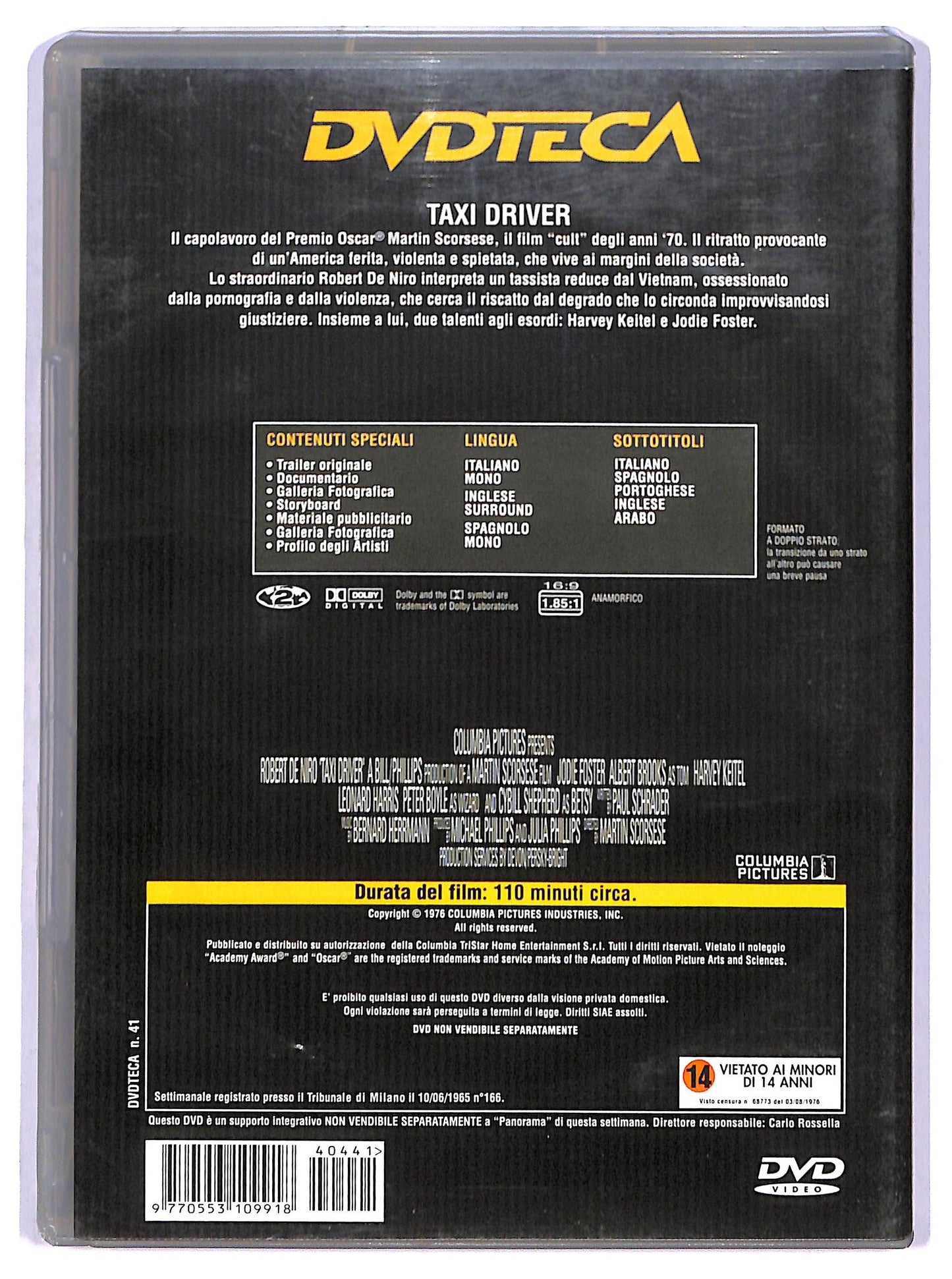 EBOND Taxi Driver EDITORIALE DVD D750426