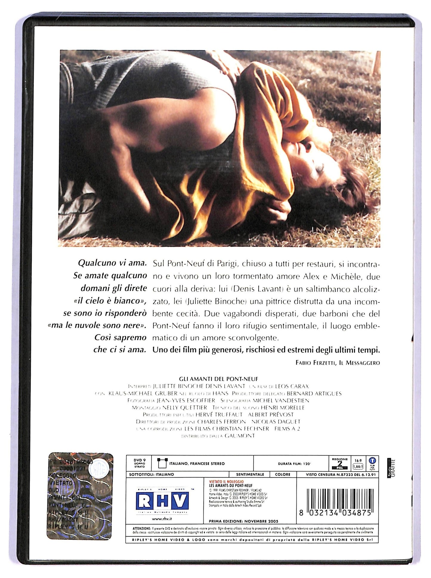 EBOND Gli Amanti Del Pont-neuf Con Juliette Binoche DVD D750428