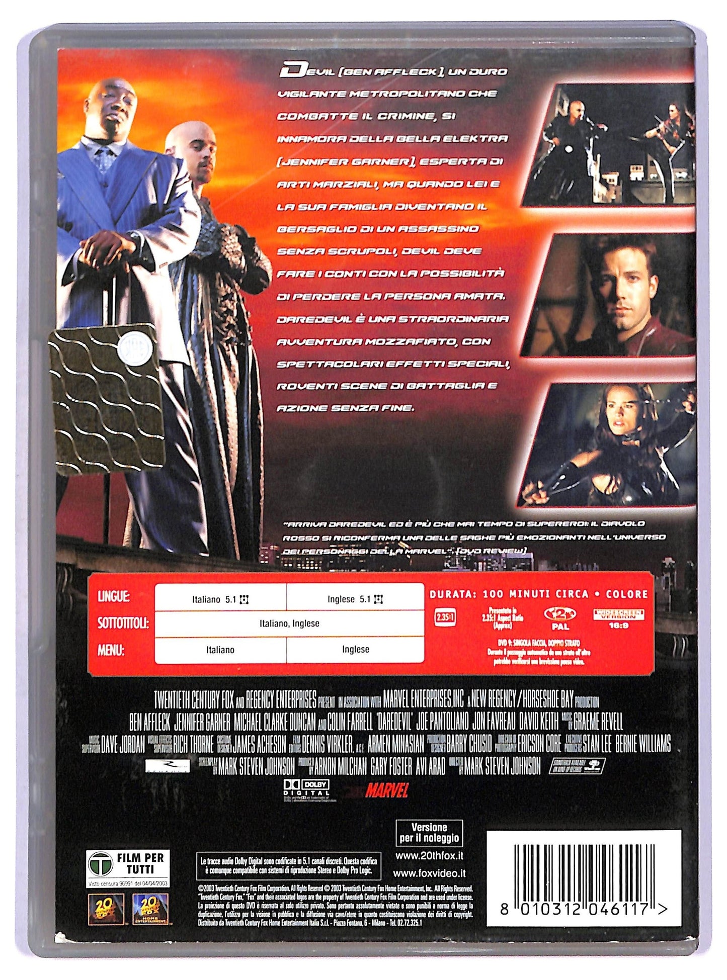 EBOND Daredevil NOLEGGIO DVD D750456