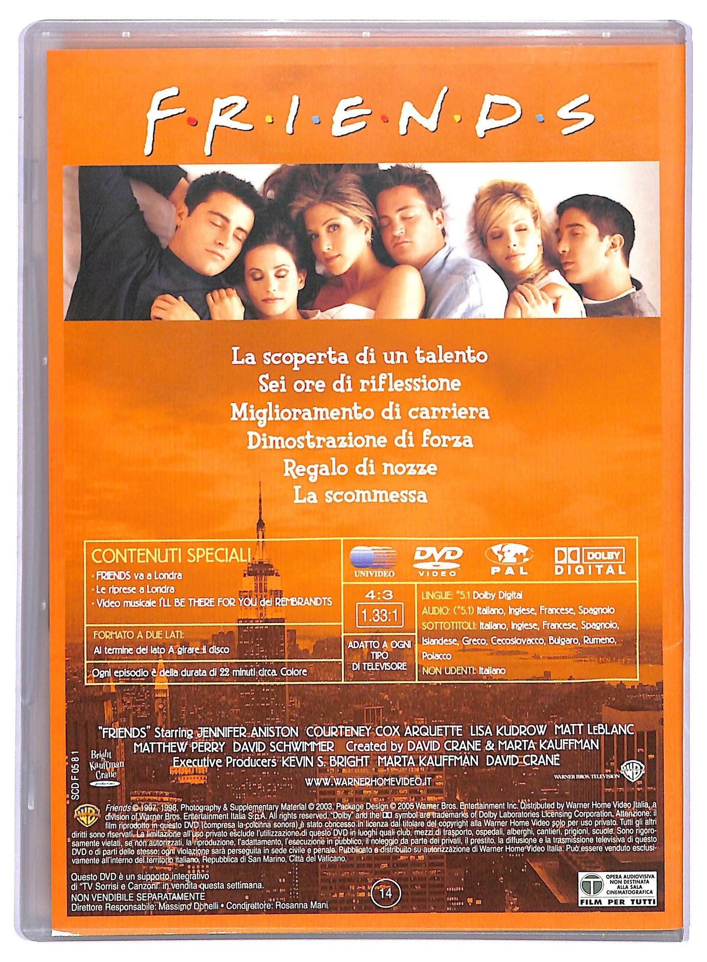 EBOND Friends Stagione 4 Episodi 7-12 EDITORIALE SLIM DVD D750554