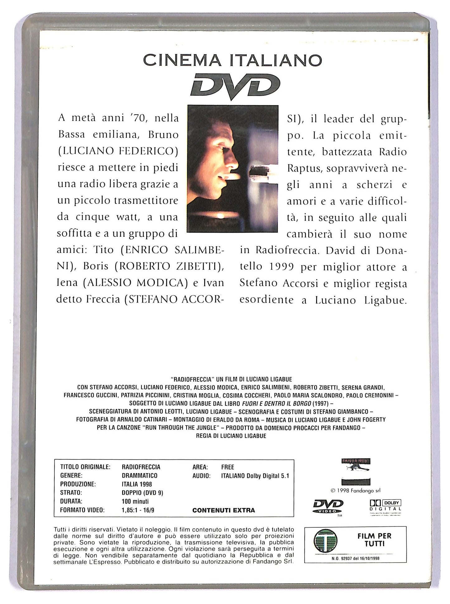 EBOND Radiofreccia EDITORIALE DVD D751038