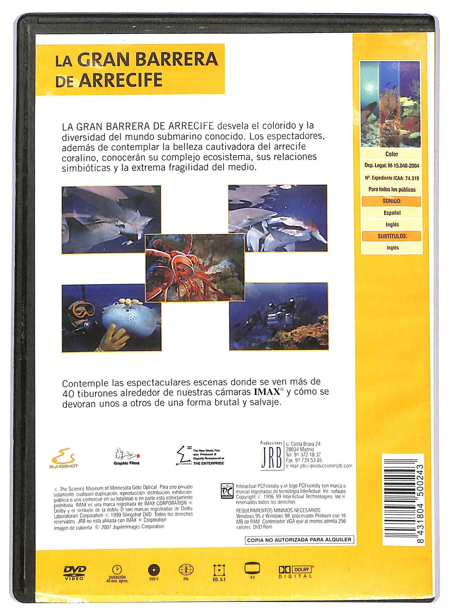 EBOND La gran barrera de arrecife - no italiano DVD D751052