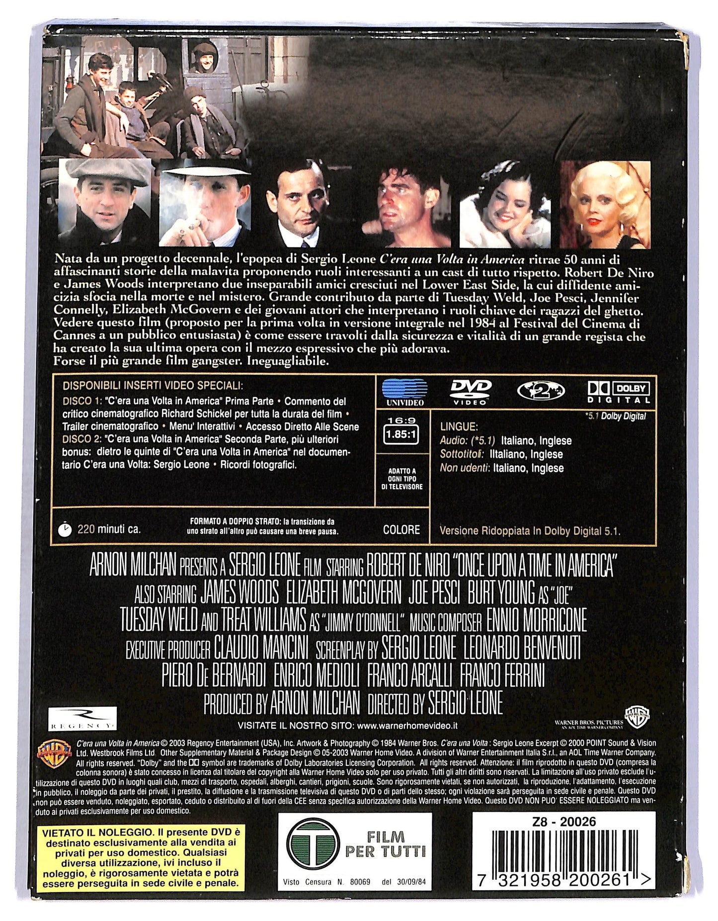 EBOND C'era una volta in america SPECIAL EDITION DVD D751053