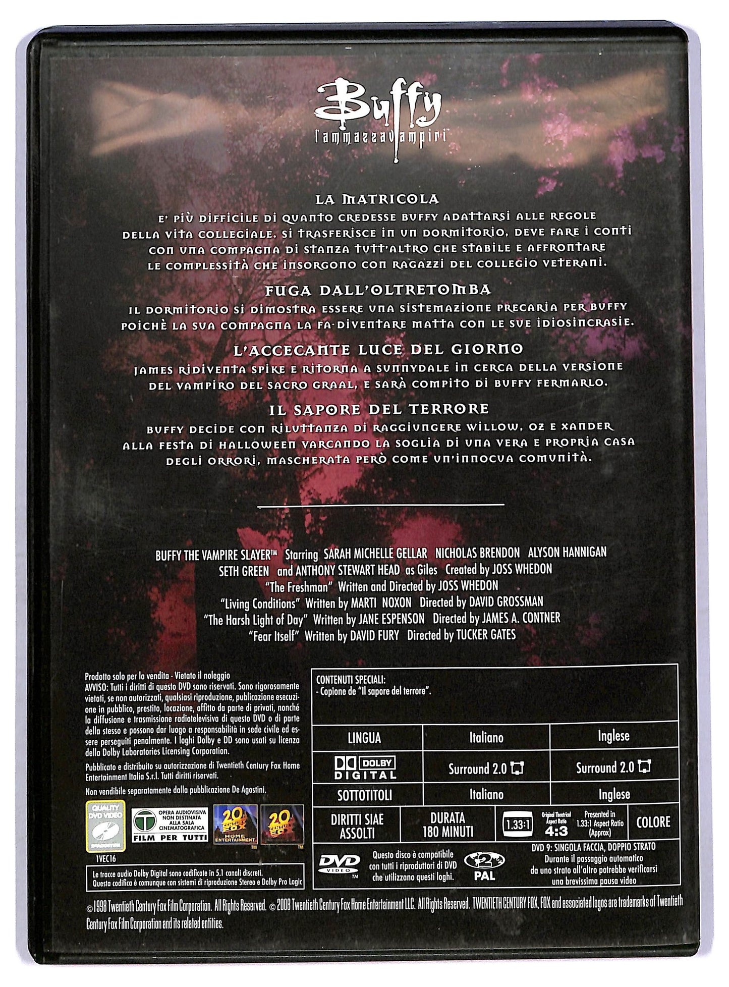 EBOND Buffy l'ammazzavampiri stagione 4 episodi 1 - 4 EDITORIALE DVD D751148