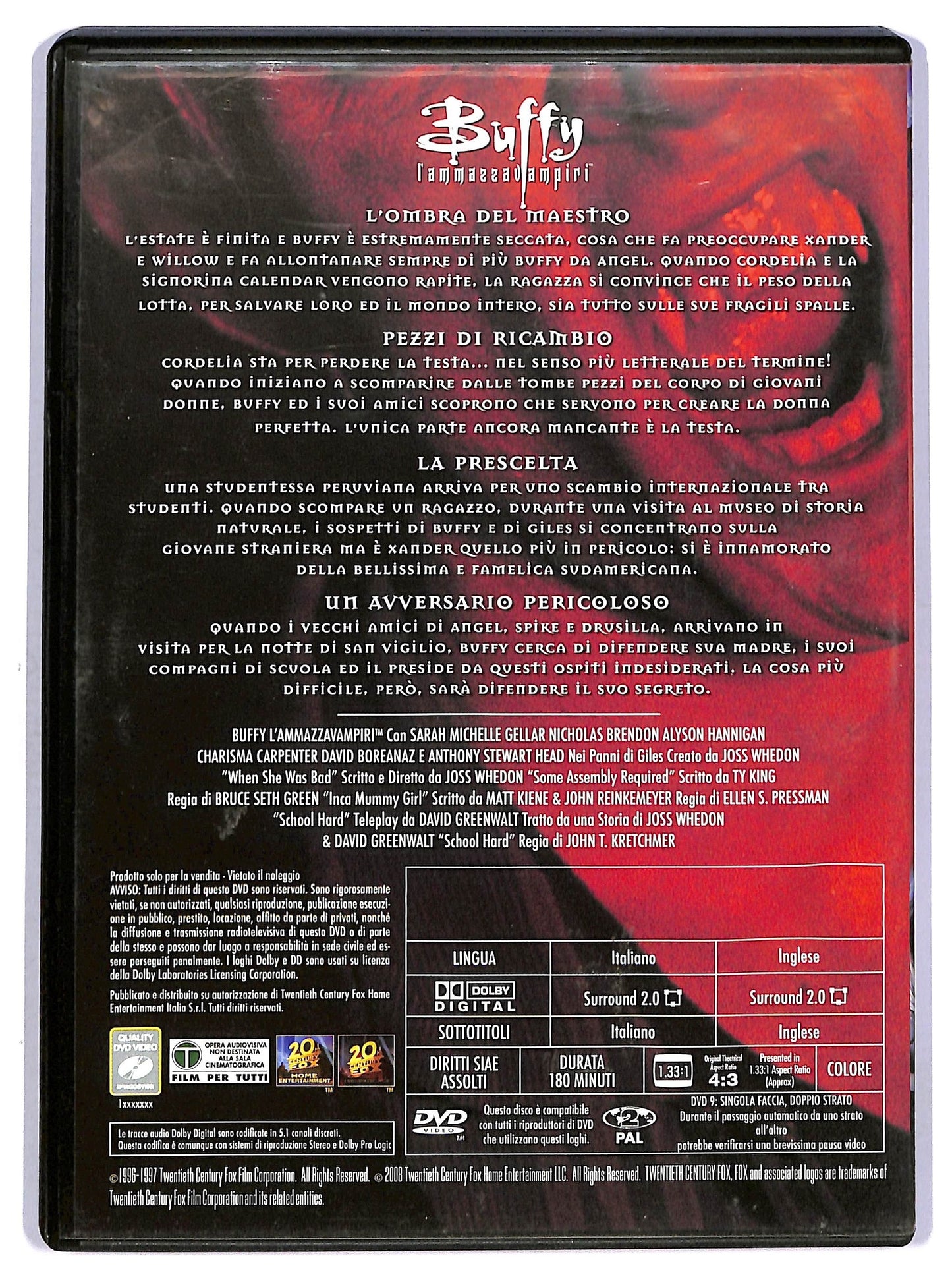 EBOND Buffy L'Ammazza Vampiri 2  Stagione Episodi 1-4 EDITORIALE DVD D751160