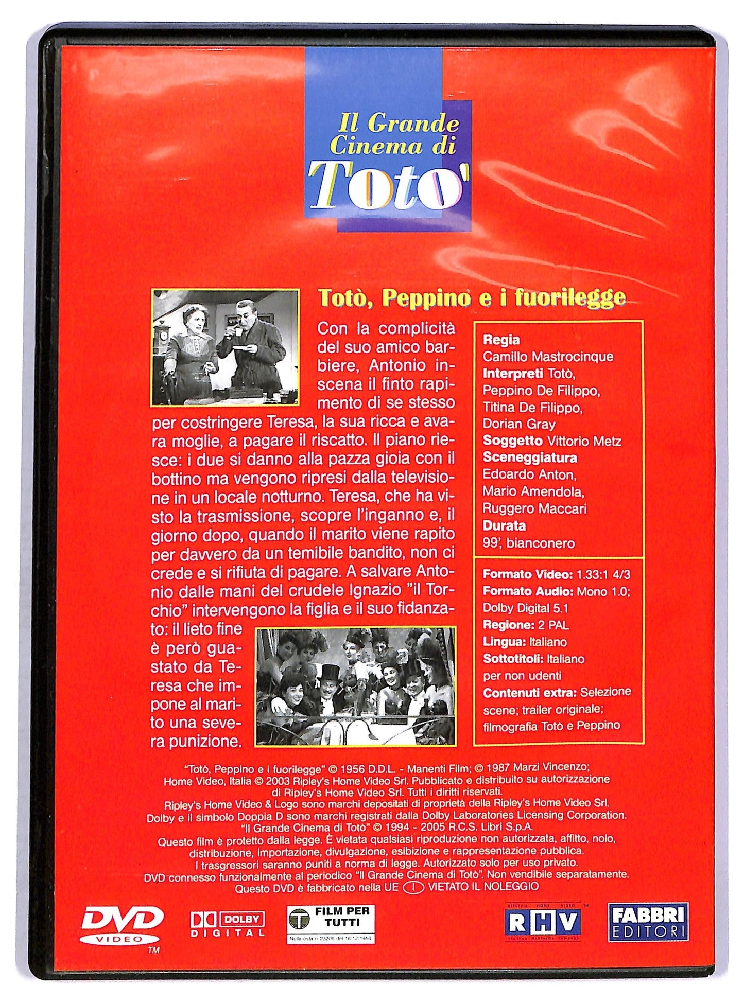 EBOND Toto, Peppino e i Fuorilegge DVD Editoriale D751183
