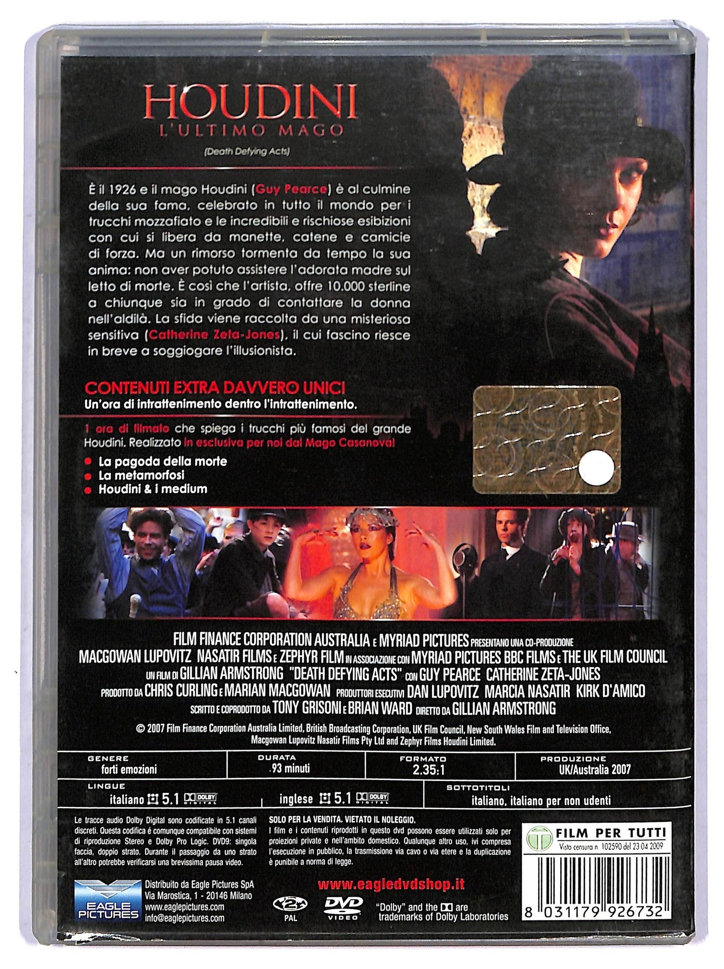 EBOND houdini - l'ultimo mago DVD D751306