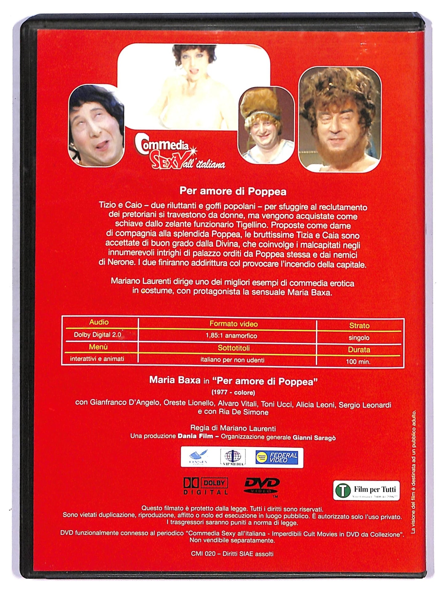 EBOND Per amore di Poppea EDITORIALE DVD D751608