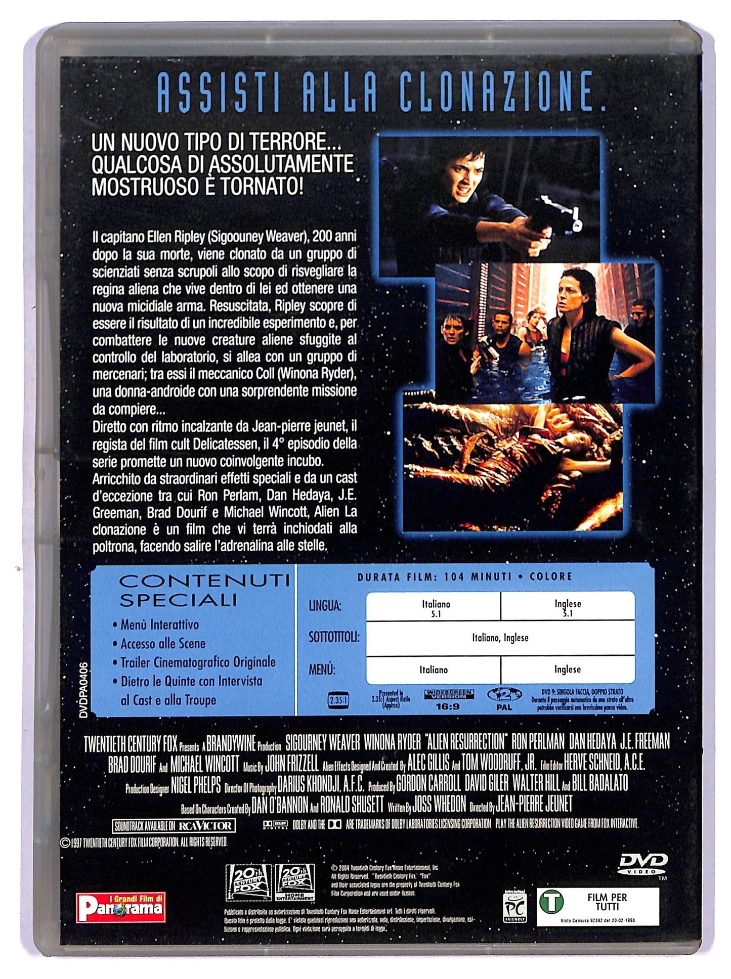 EBOND Alien - La Clonazione DVD Editoriale D751619