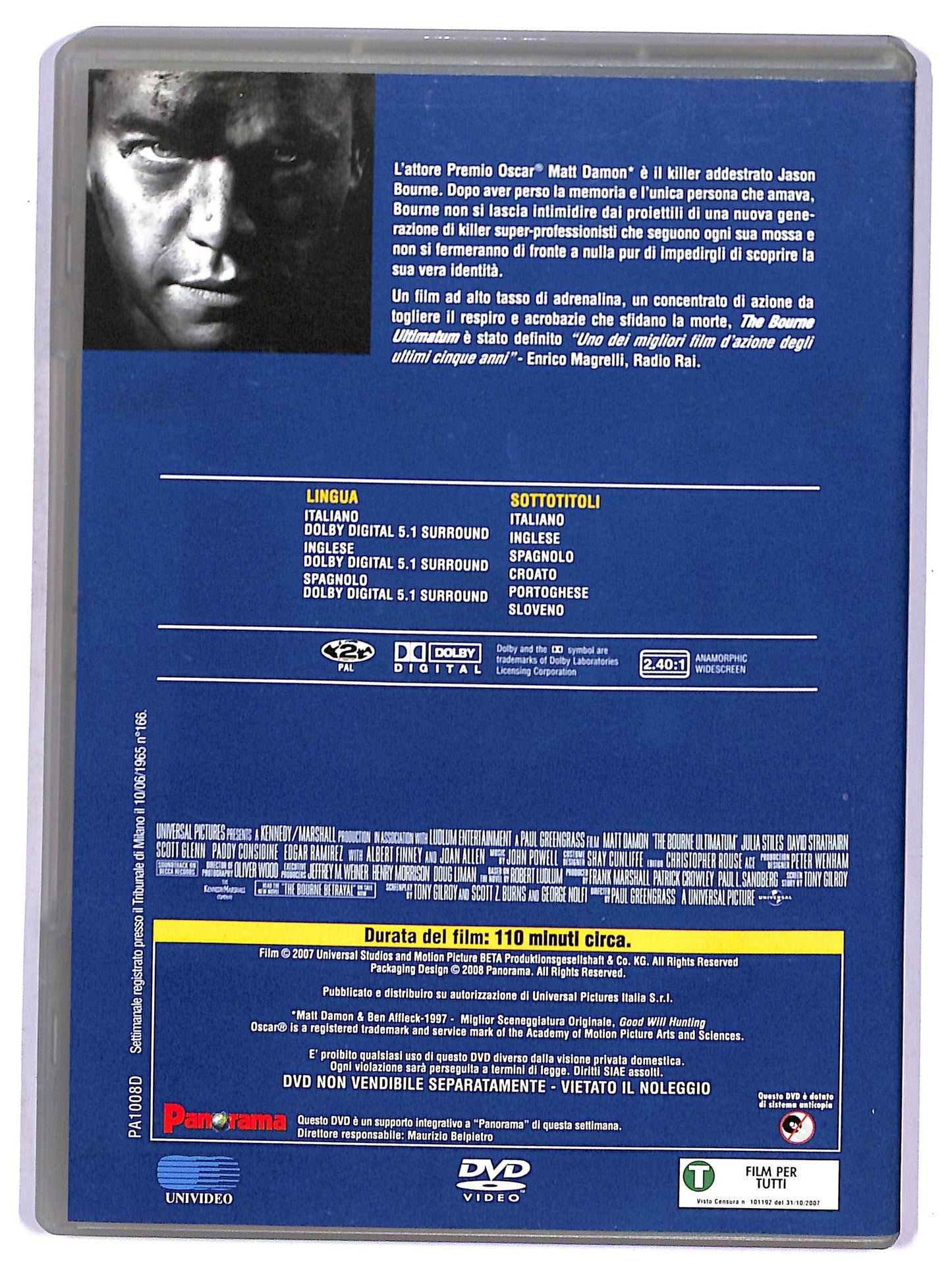 EBOND The Bourne Ultimatum EDITORIALE DVD D751624