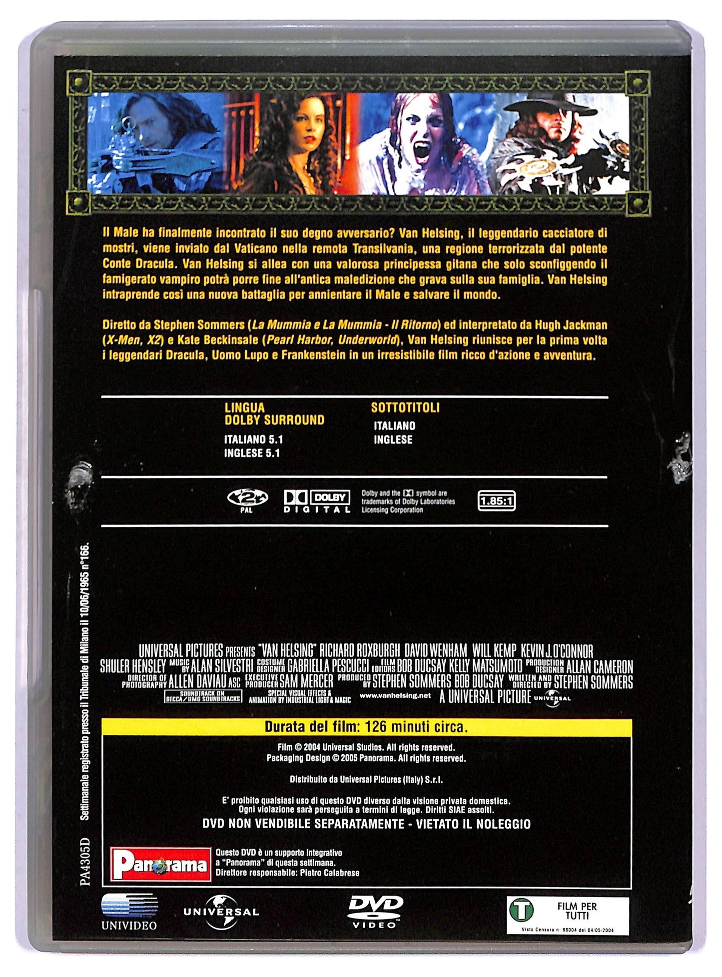 EBOND Van Helsing EDITORIALE DVD D751665