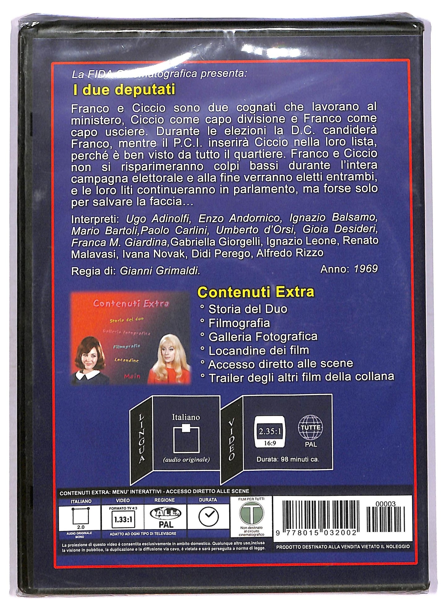 EBOND I 2 deputati EDITORIALE DVD D751759