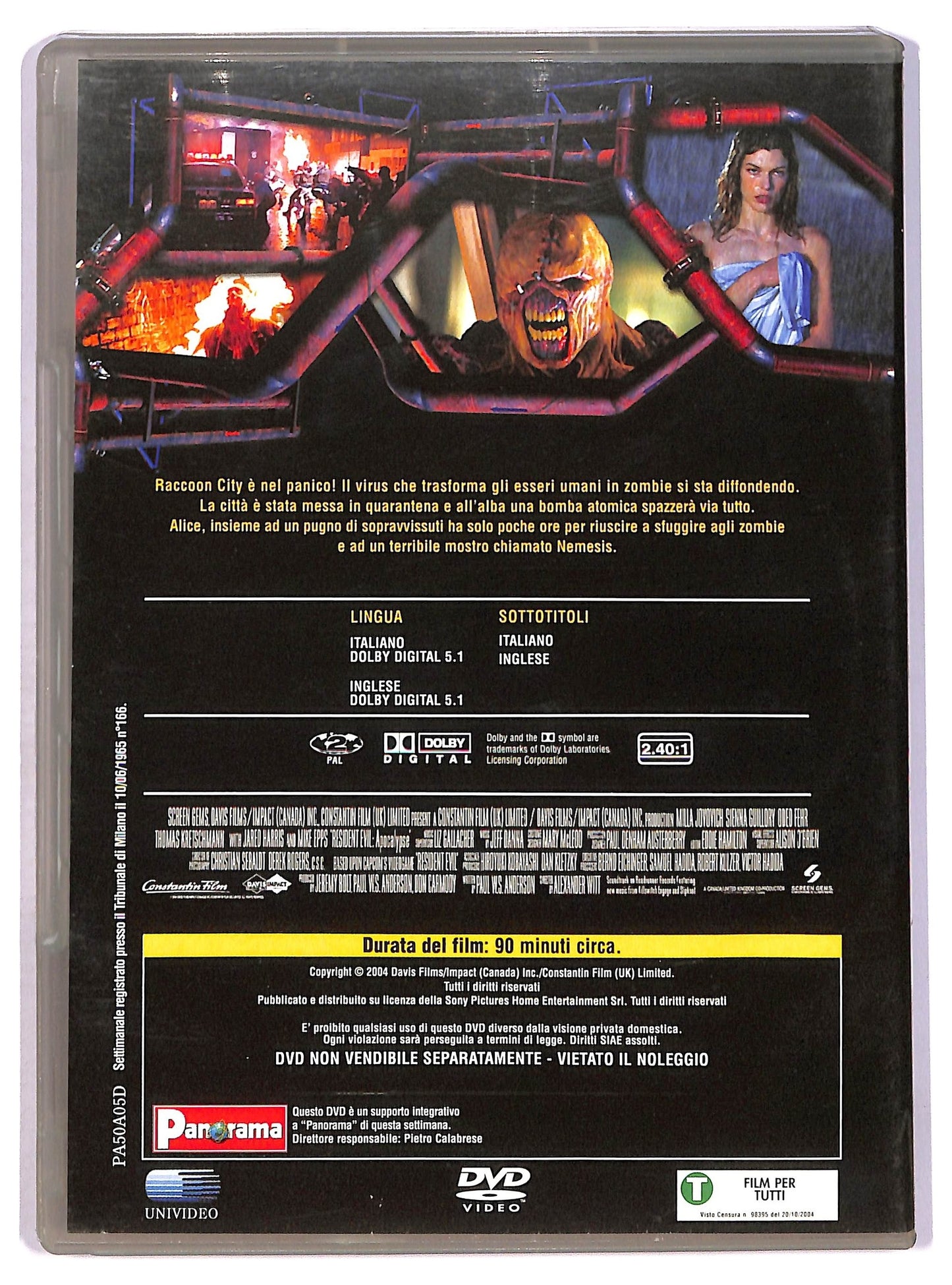 EBOND resident evil: apocalypse EDITORIALE DVD D751842