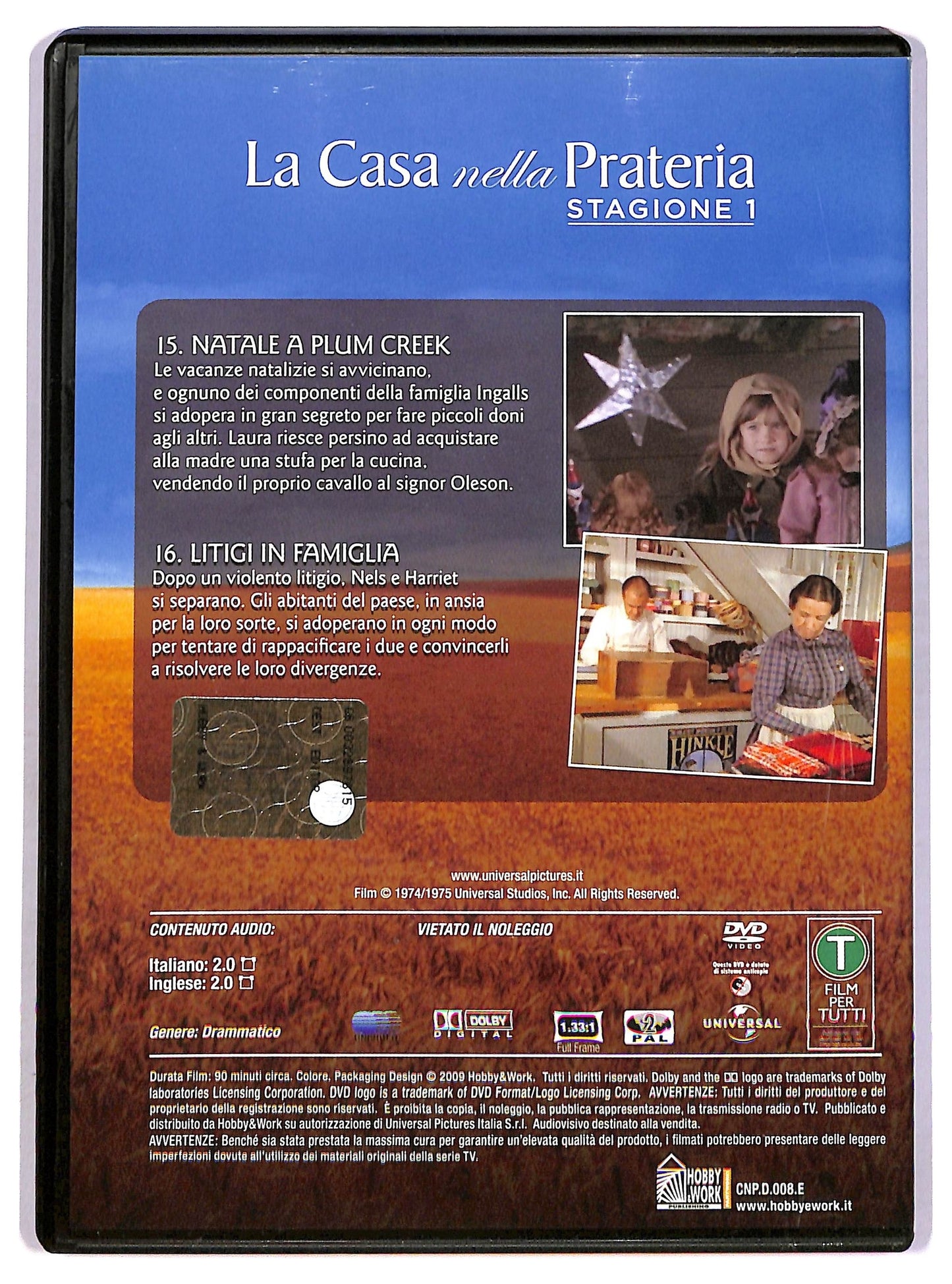 EBOND La casa nella prateria stagione 1 vol 8 episodi 15 - 16 EDITORIALE DVD D751941